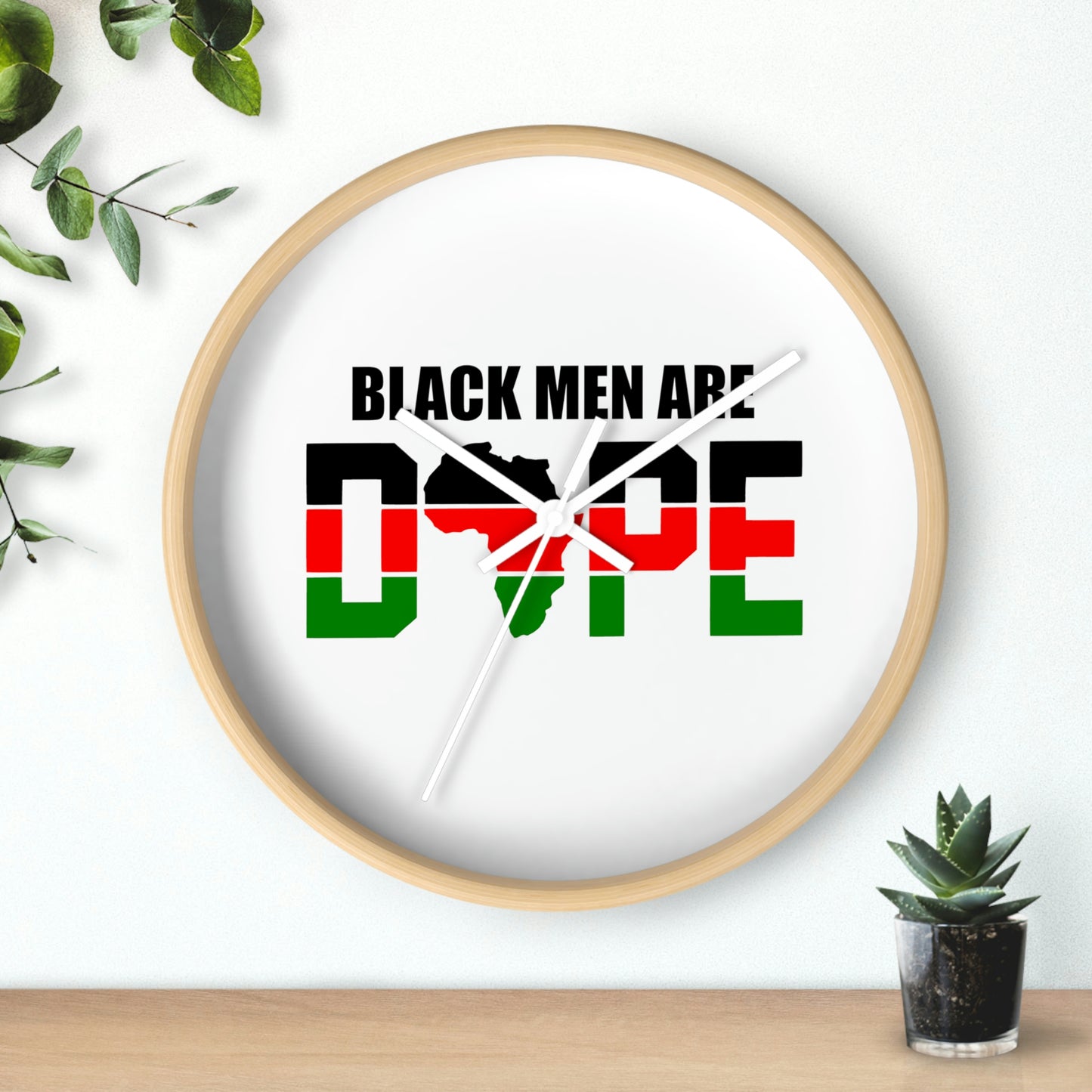 Black Men Are Dope- Wall clock