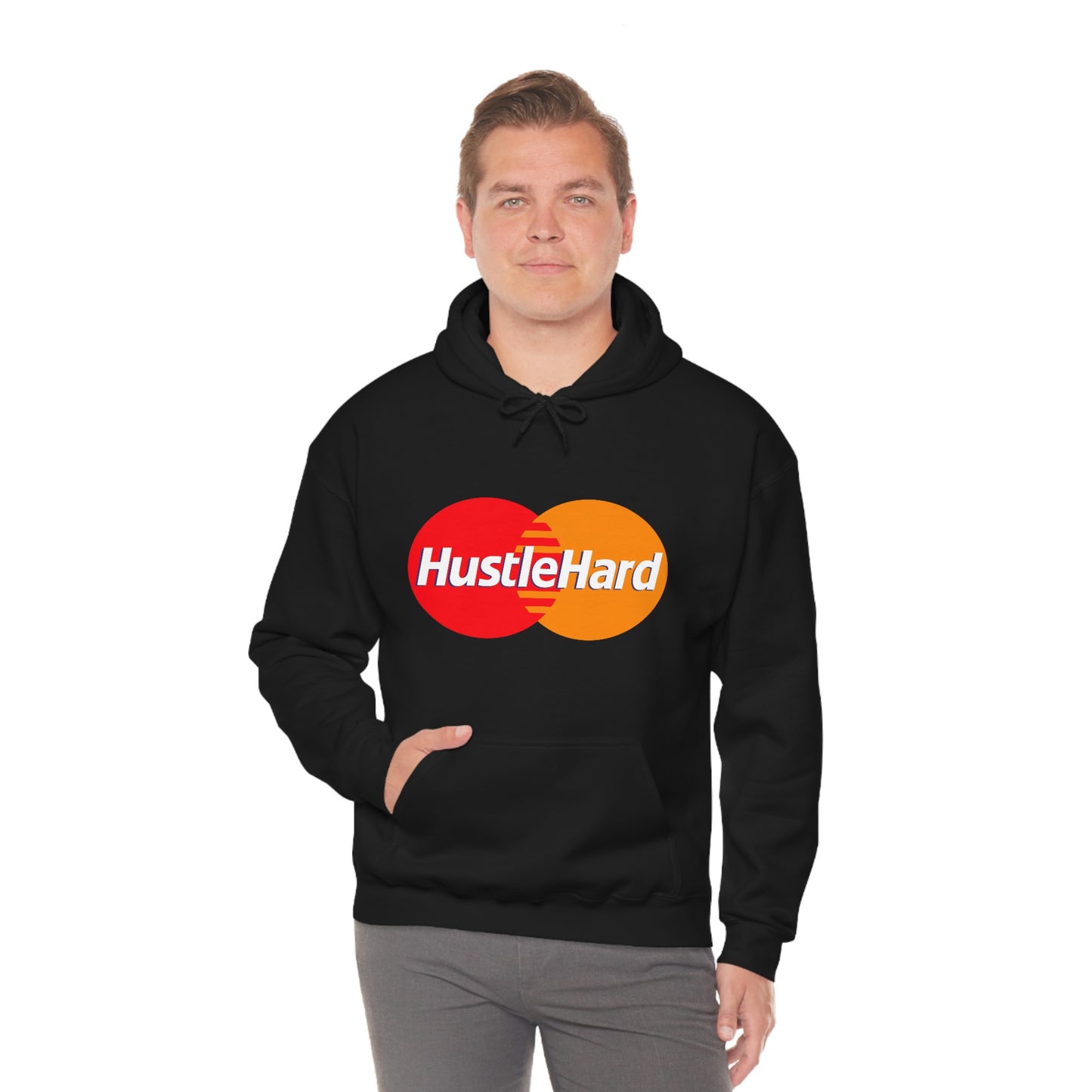 Hustle Hard- Unisex Heavy Blend Hooded Sweatshirt