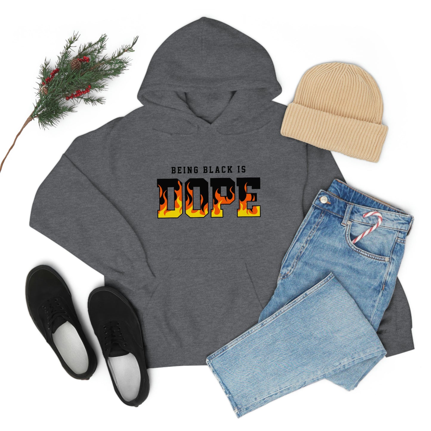 Being Black is Dope- Unisex Heavy Blend Hooded Sweatshirt