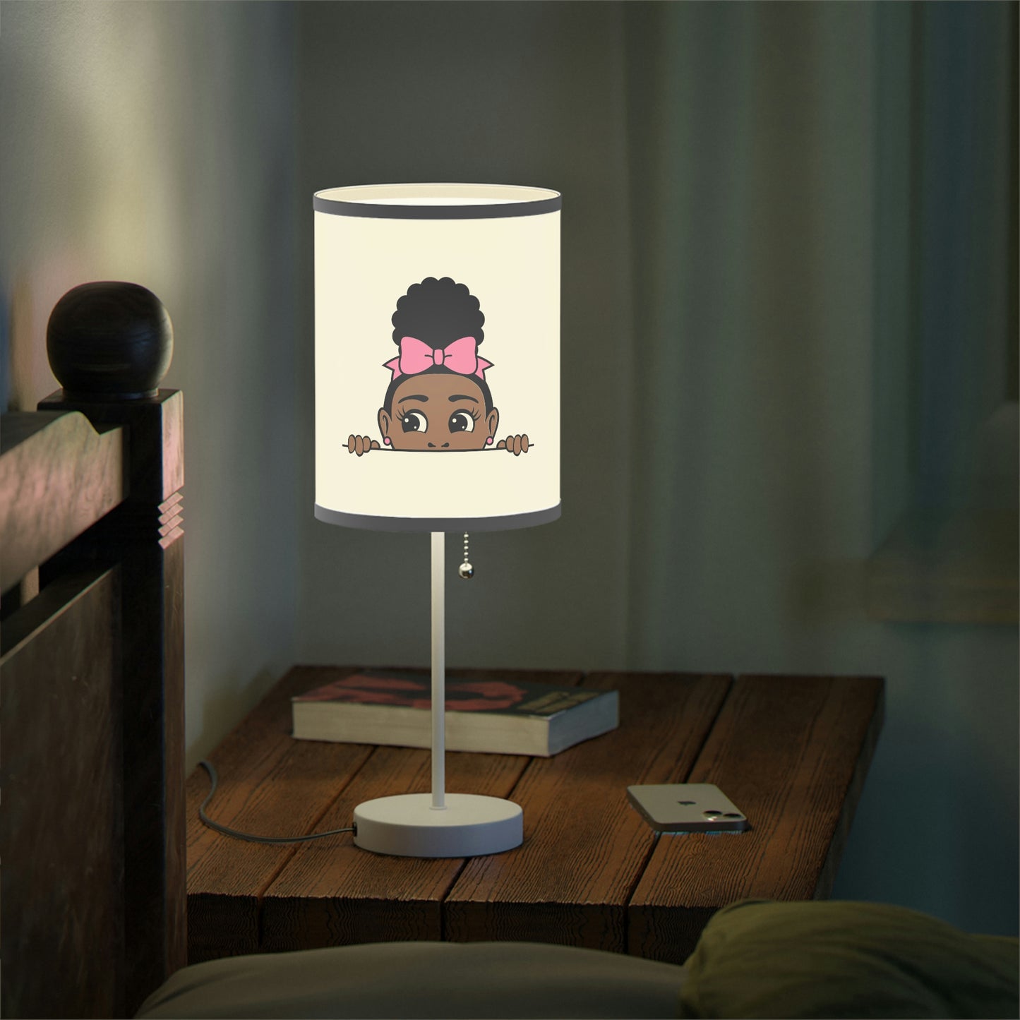 Girl Peek-A-Boo -Lamp on a Stand, US|CA plug