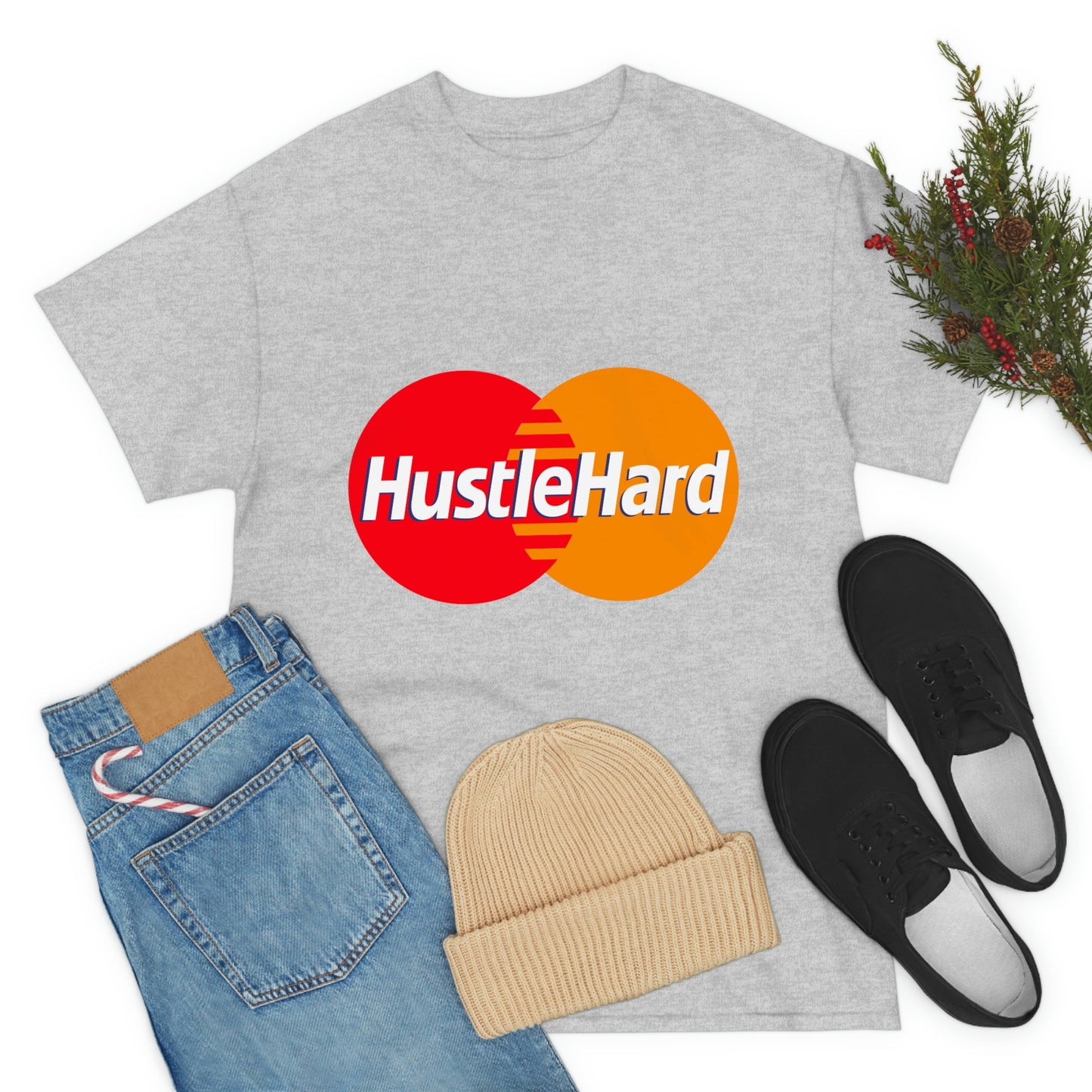 Hustle Hard -Unisex Heavy Cotton Tee