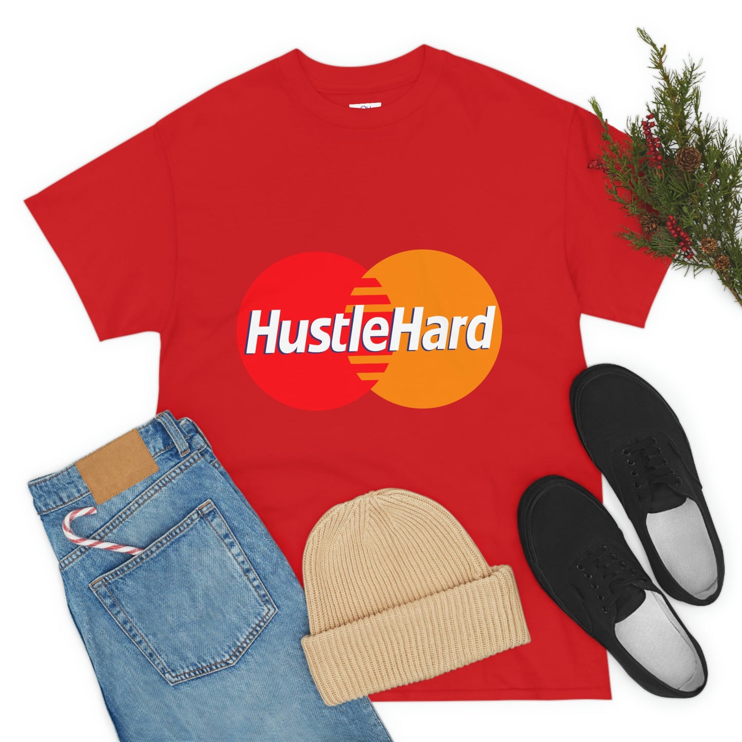 Hustle Hard -Unisex Heavy Cotton Tee