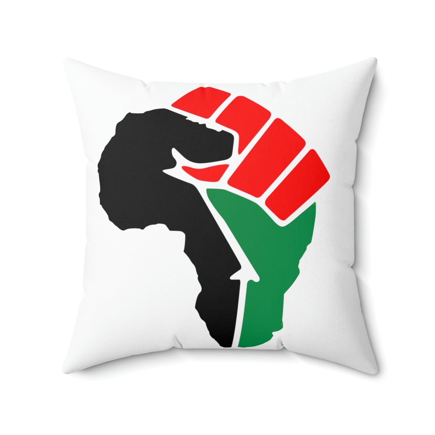 African Fist-Spun Polyester Square Pillow