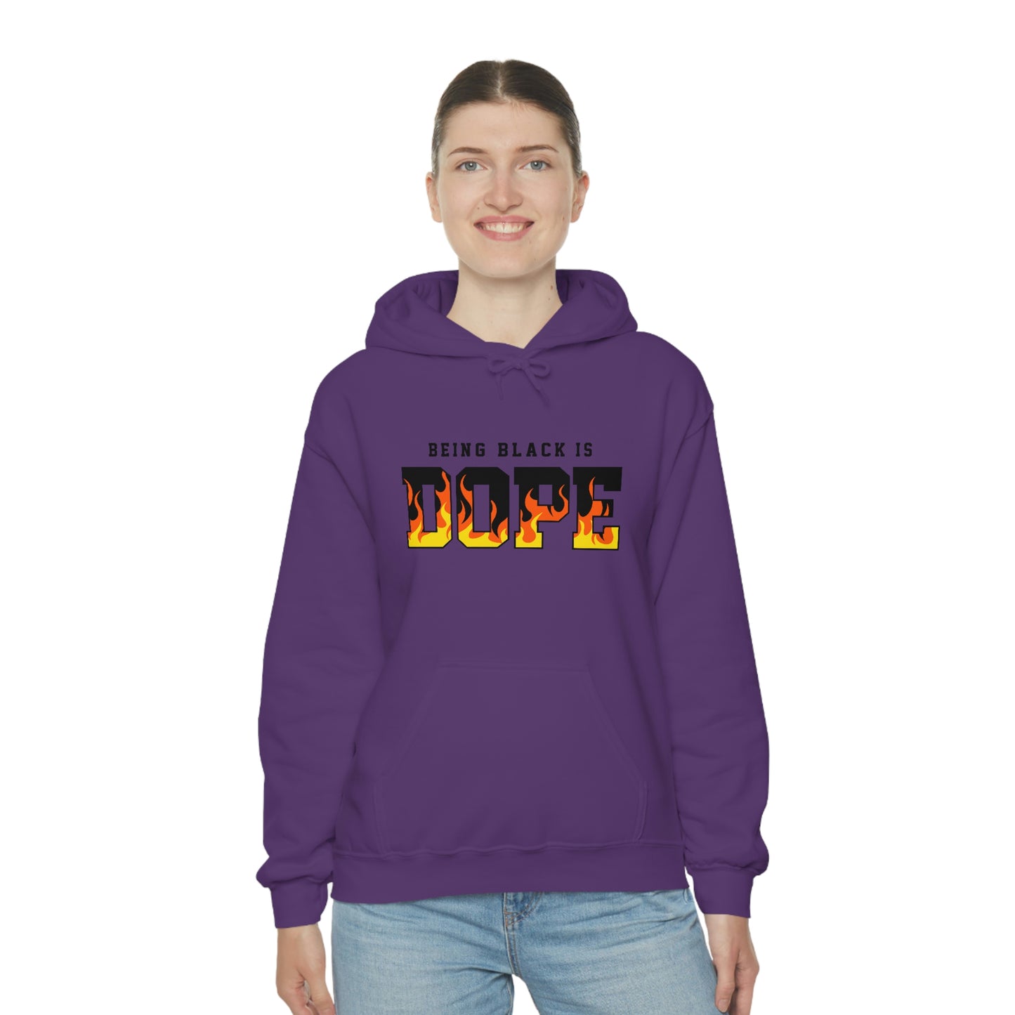 Being Black is Dope- Unisex Heavy Blend Hooded Sweatshirt