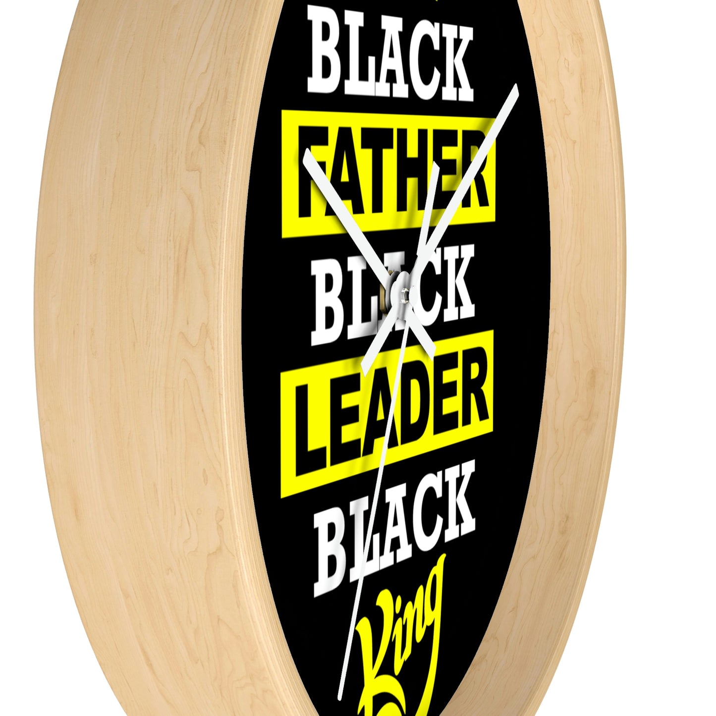 Black Fathers Wall clock