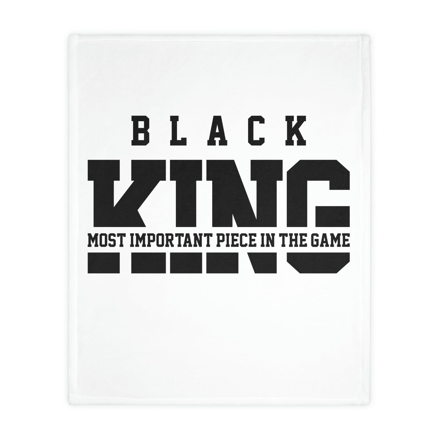 Black Kings-Velveteen Minky Blanket (Two-sided print)