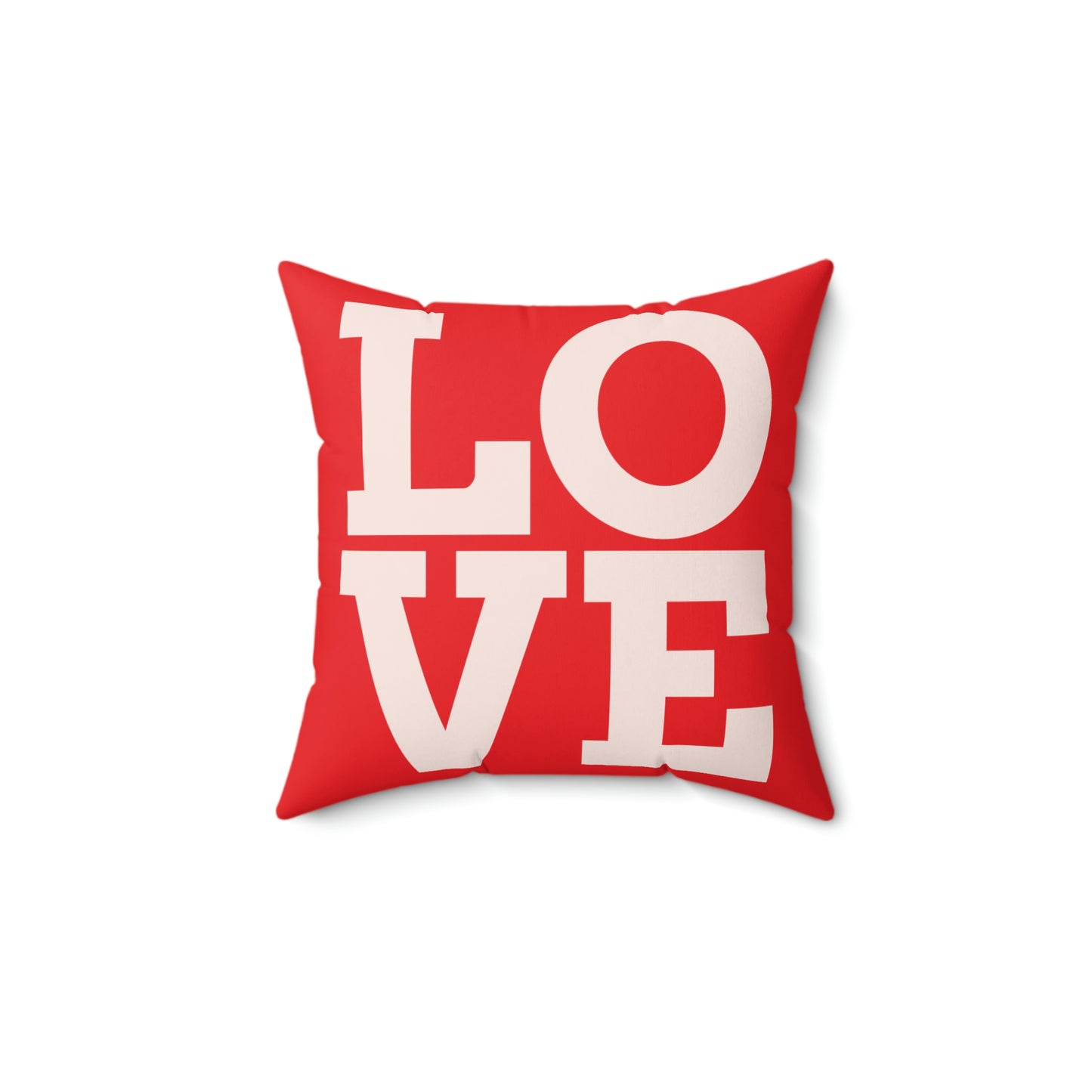 Love Heart- Spun Polyester Square Pillow