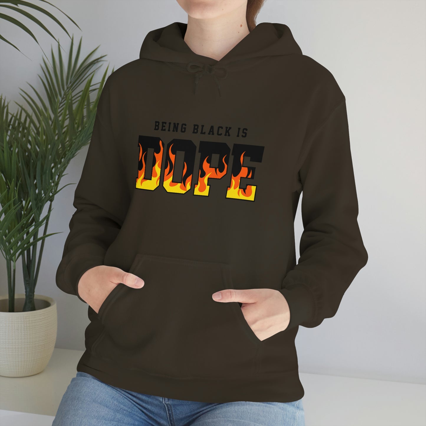 Being Black is Dope- Unisex Heavy Blend Hooded Sweatshirt