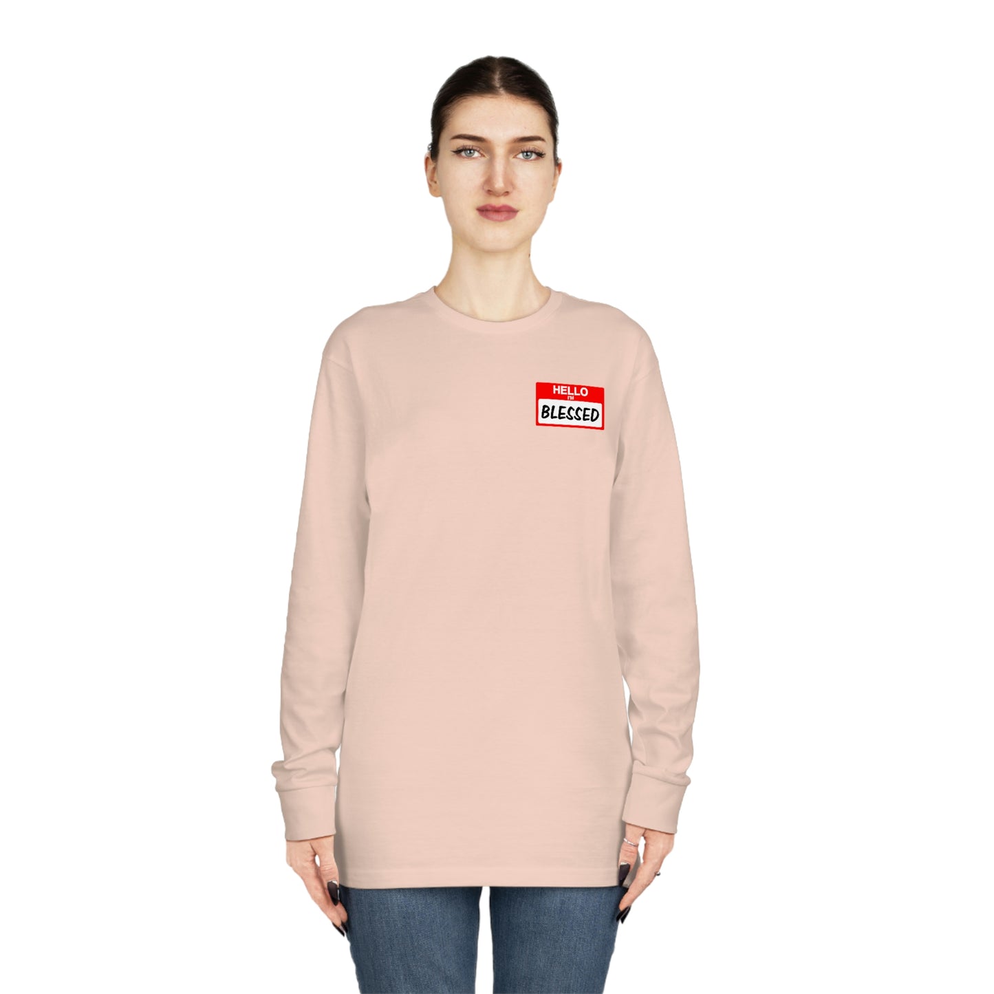 Hello I'm Blessed-Long Sleeve Crewneck Tee