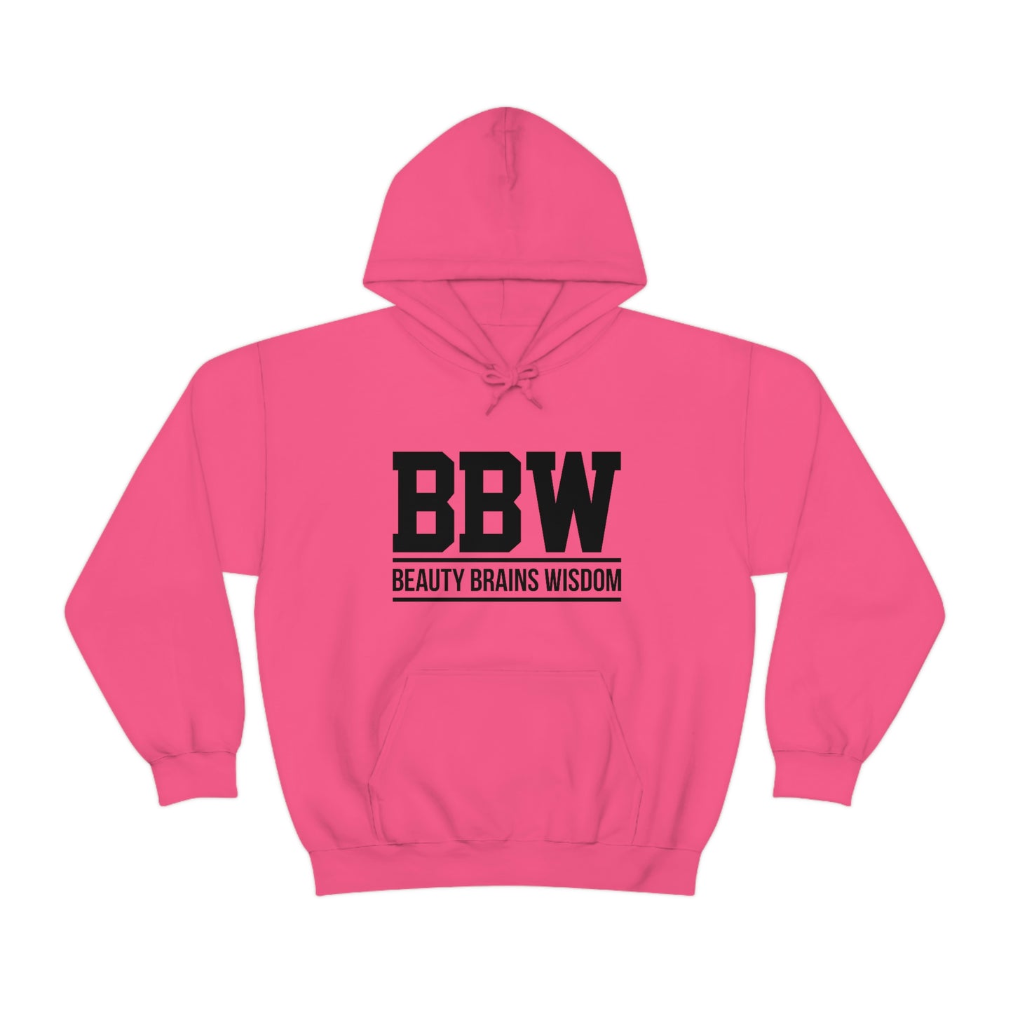 BBW- Brains Beauty Wisdom-Ladies -Heavy Blend Hooded Sweatshirt