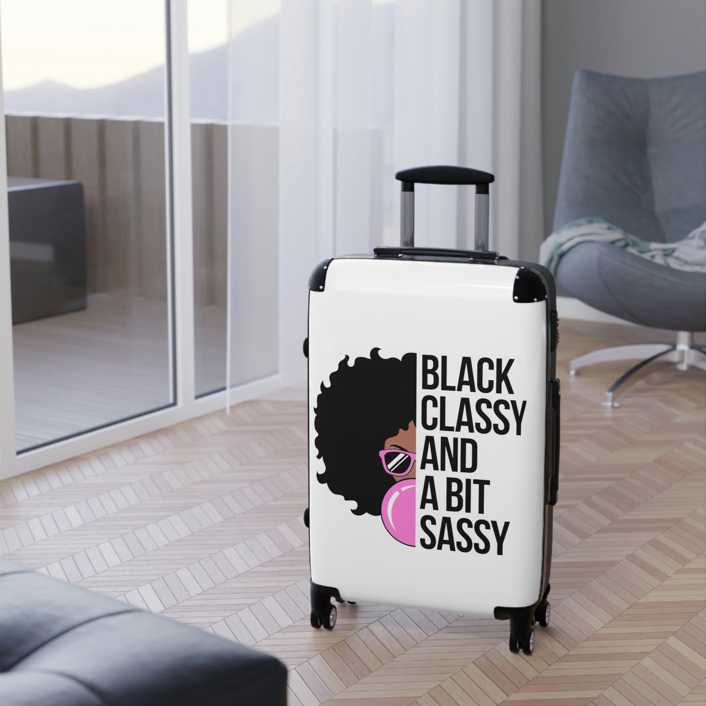 Black Classy Sassy- Suitcases