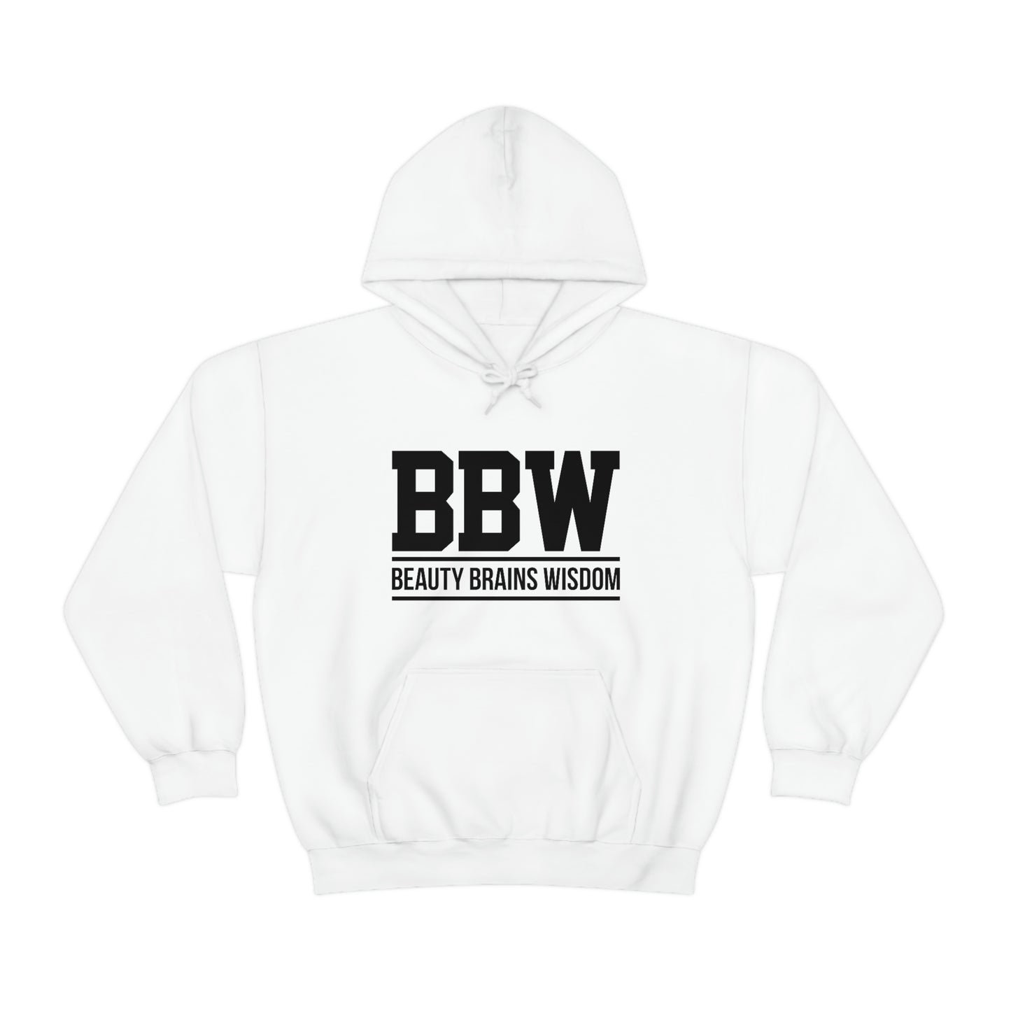 BBW- Brains Beauty Wisdom-Ladies -Heavy Blend Hooded Sweatshirt