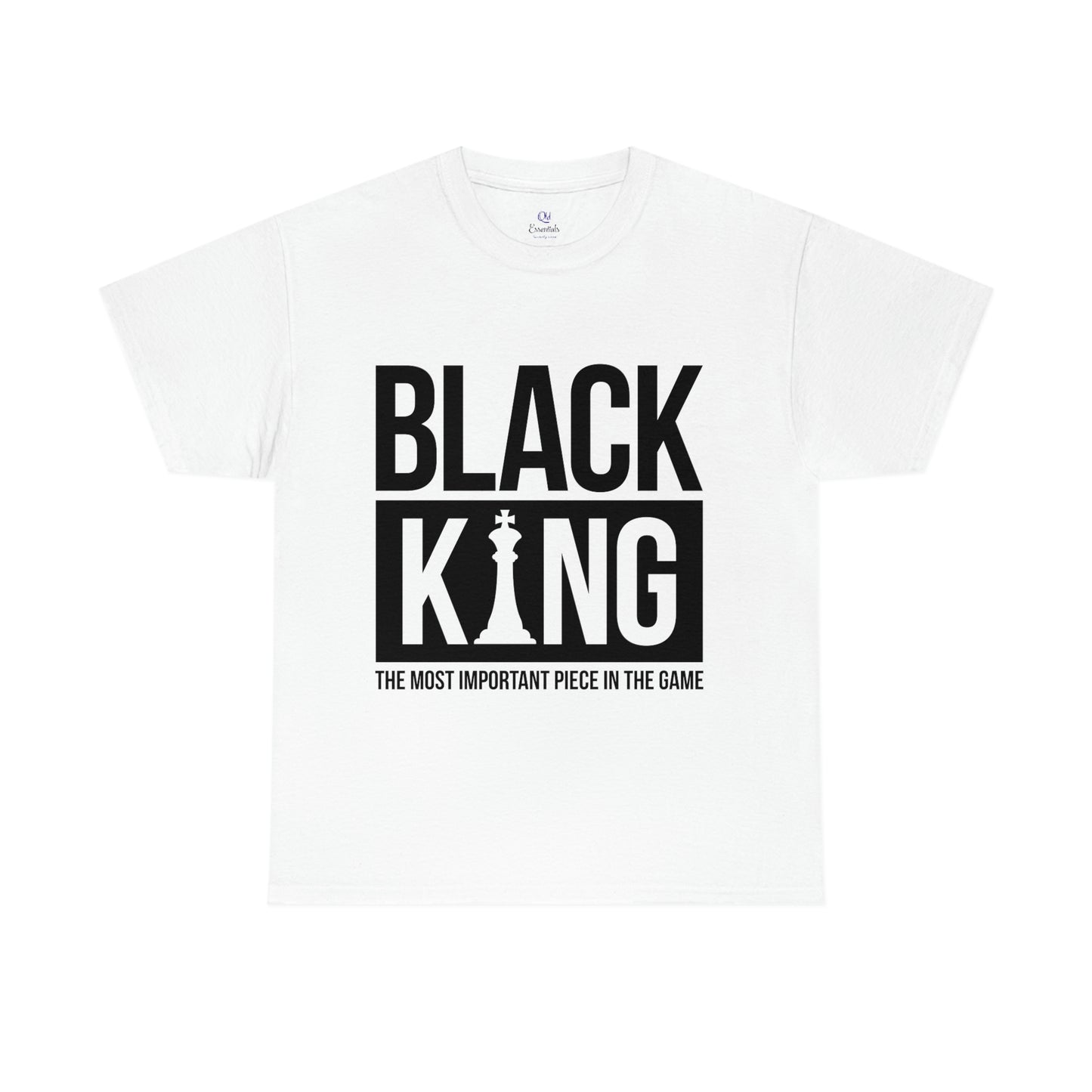 Black King-Chess-Unisex Heavy Cotton Tee