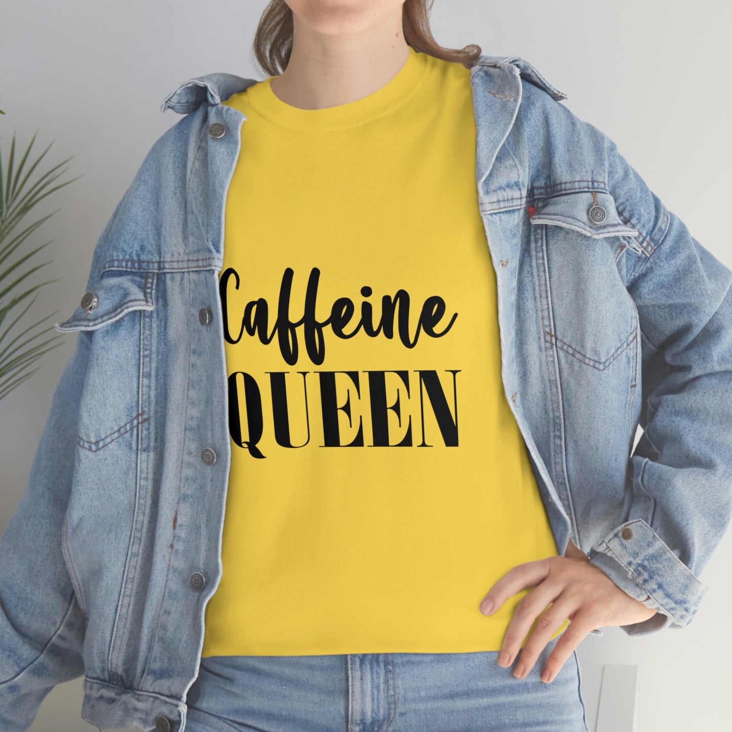 Caffeine Queen, Unisex Heavy Cotton Tee