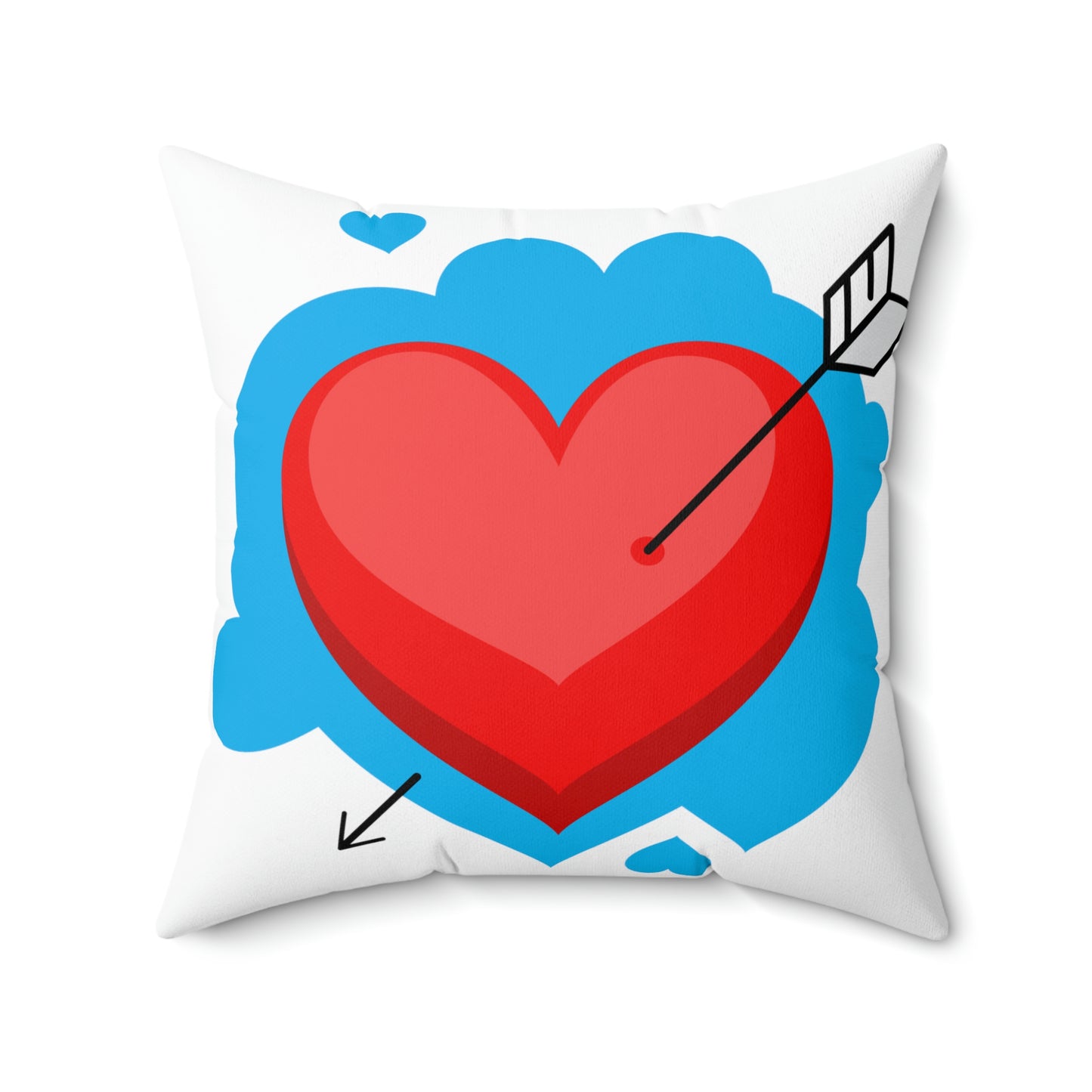 Valentine Heart - Spun Polyester Square Pillow