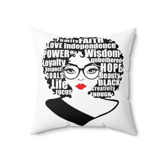 She is unique-Spun Polyester Square Pillow