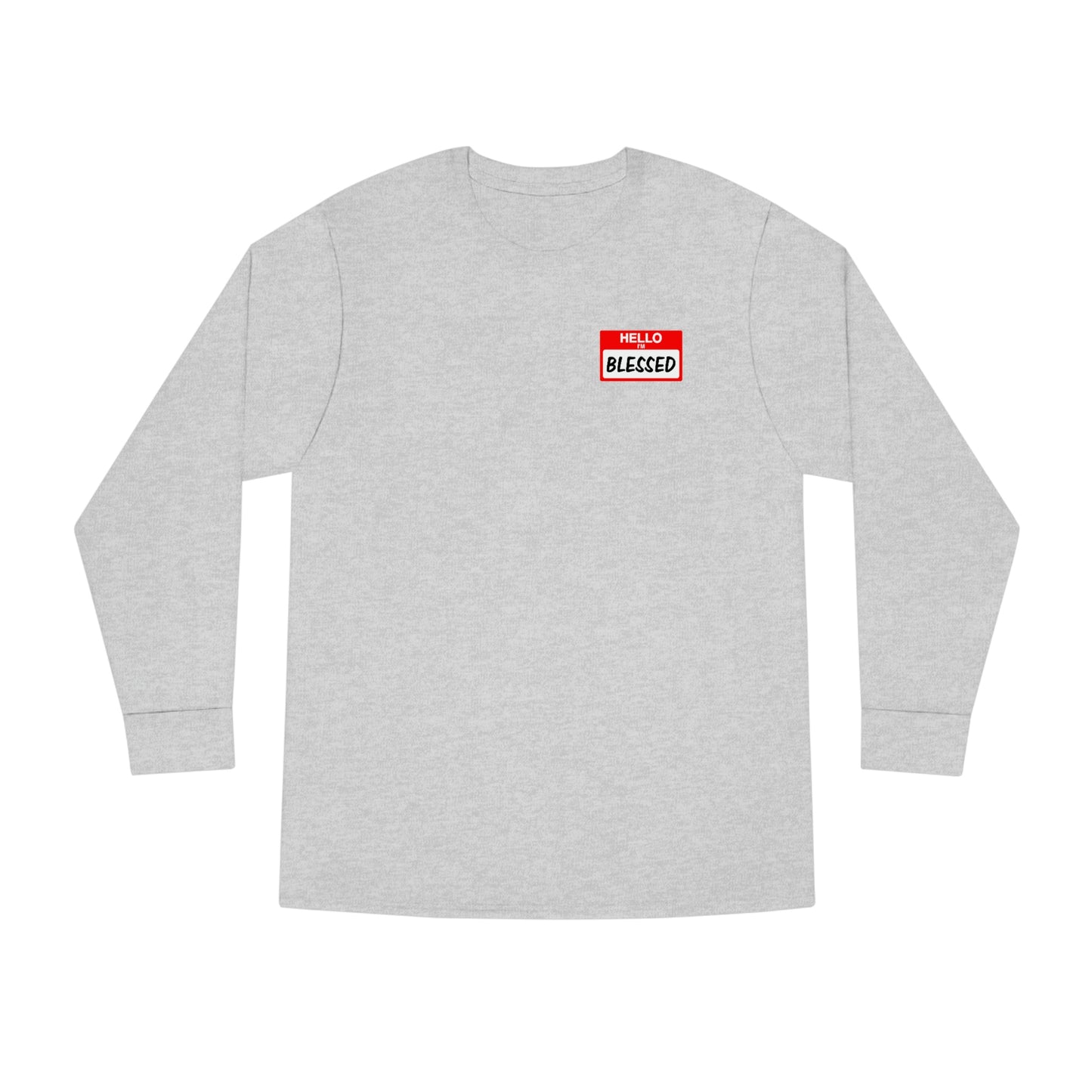 Hello I'm Blessed-Long Sleeve Crewneck Tee