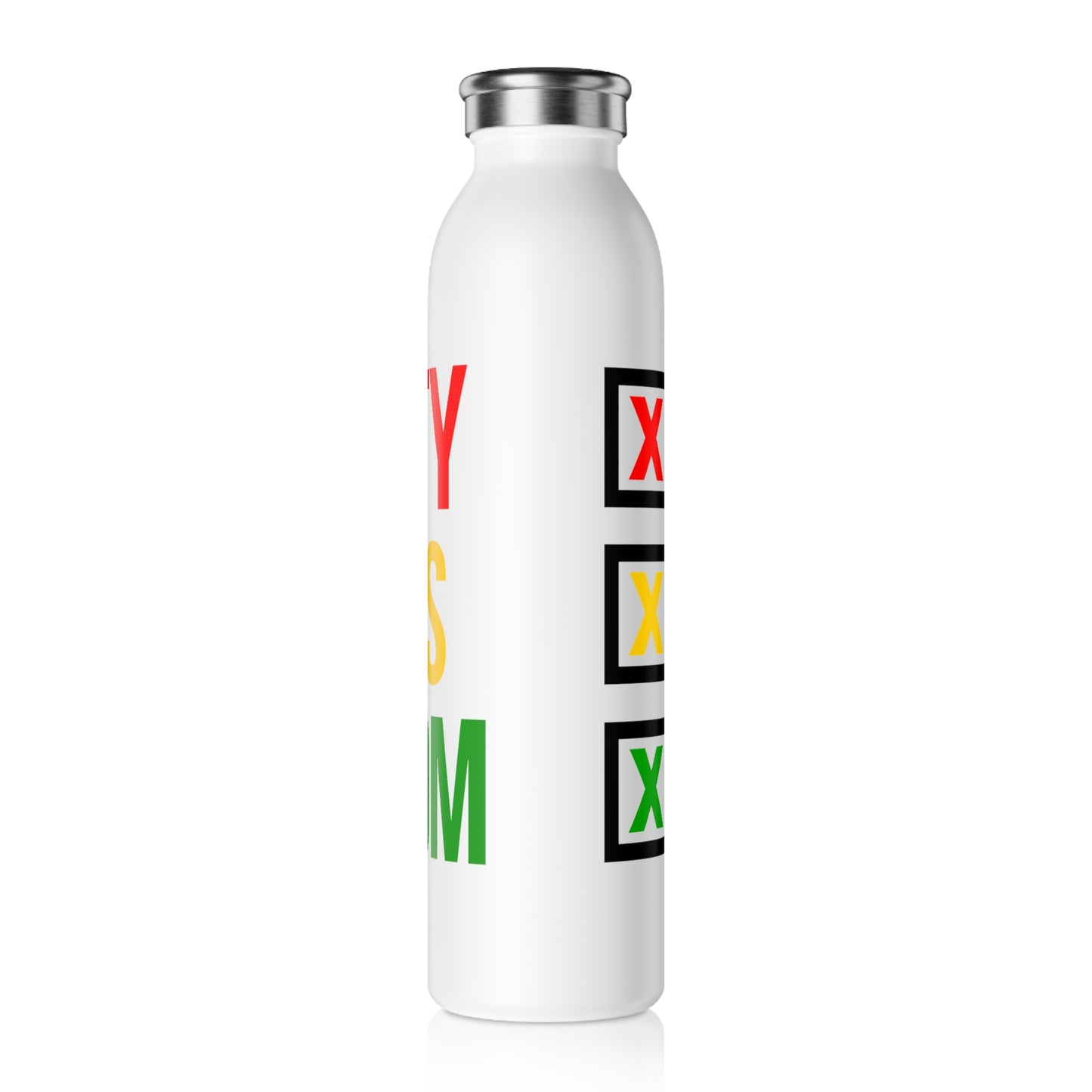 Beauty Brains Wisdom-Slim Water Bottle