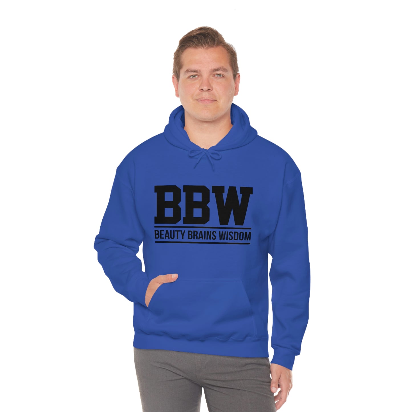 BBW- Brains Beauty Wisdom-Ladies -Heavy Blend Hooded Sweatshirt