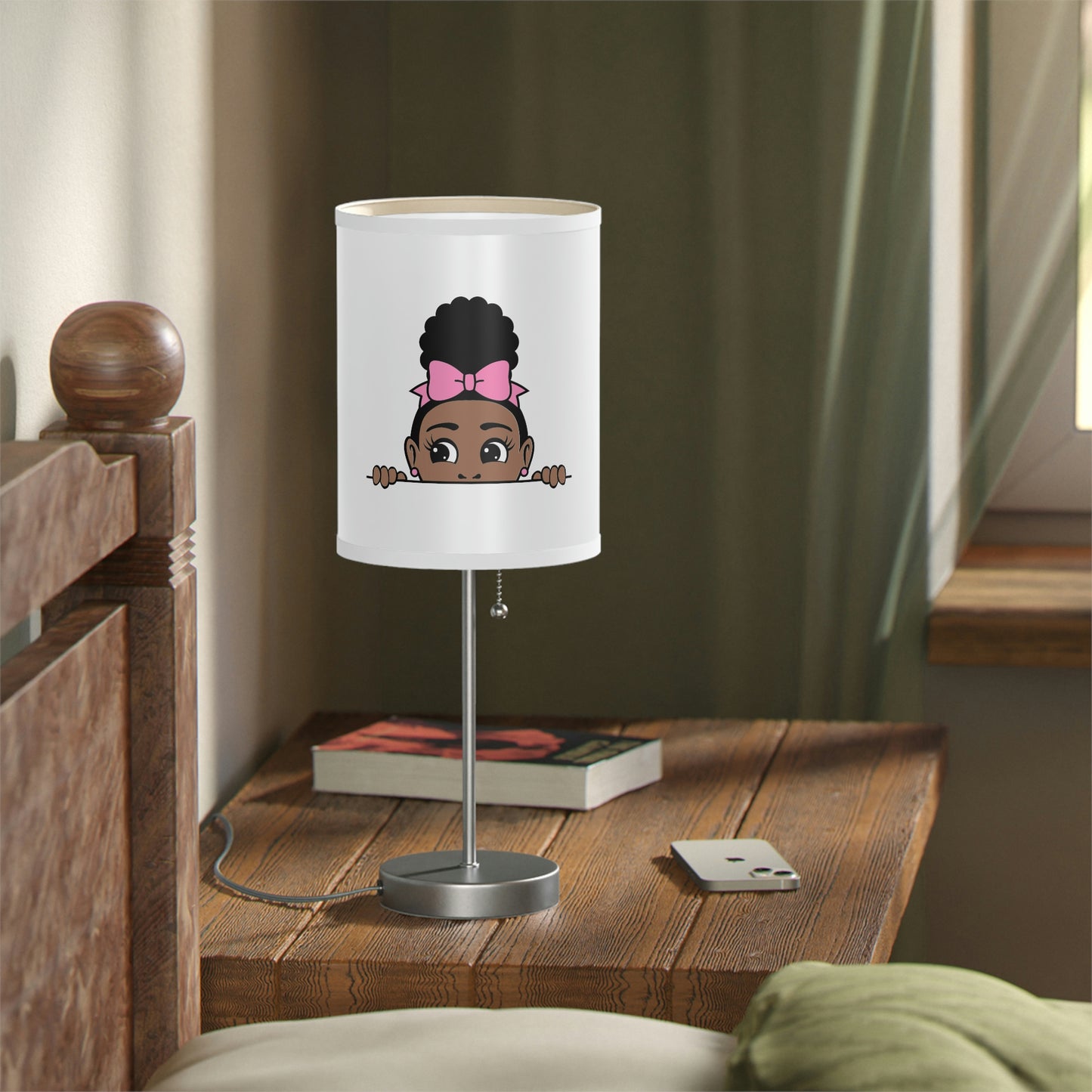 Girl Peek-A-Boo -Lamp on a Stand, US|CA plug