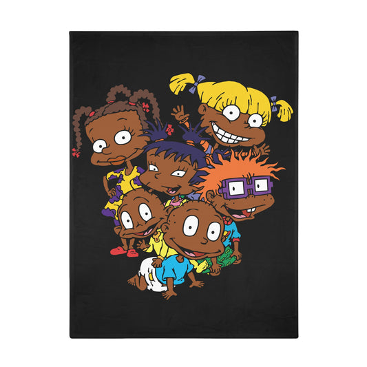 Afro Ruggrats- Plush Fleece Blanket