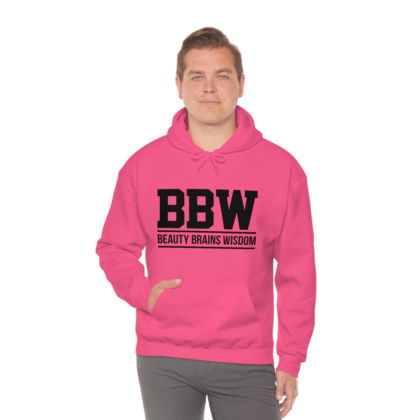 BBW- Brains Beauty Wisdom-Ladies -Heavy Blend Hooded Sweatshirt