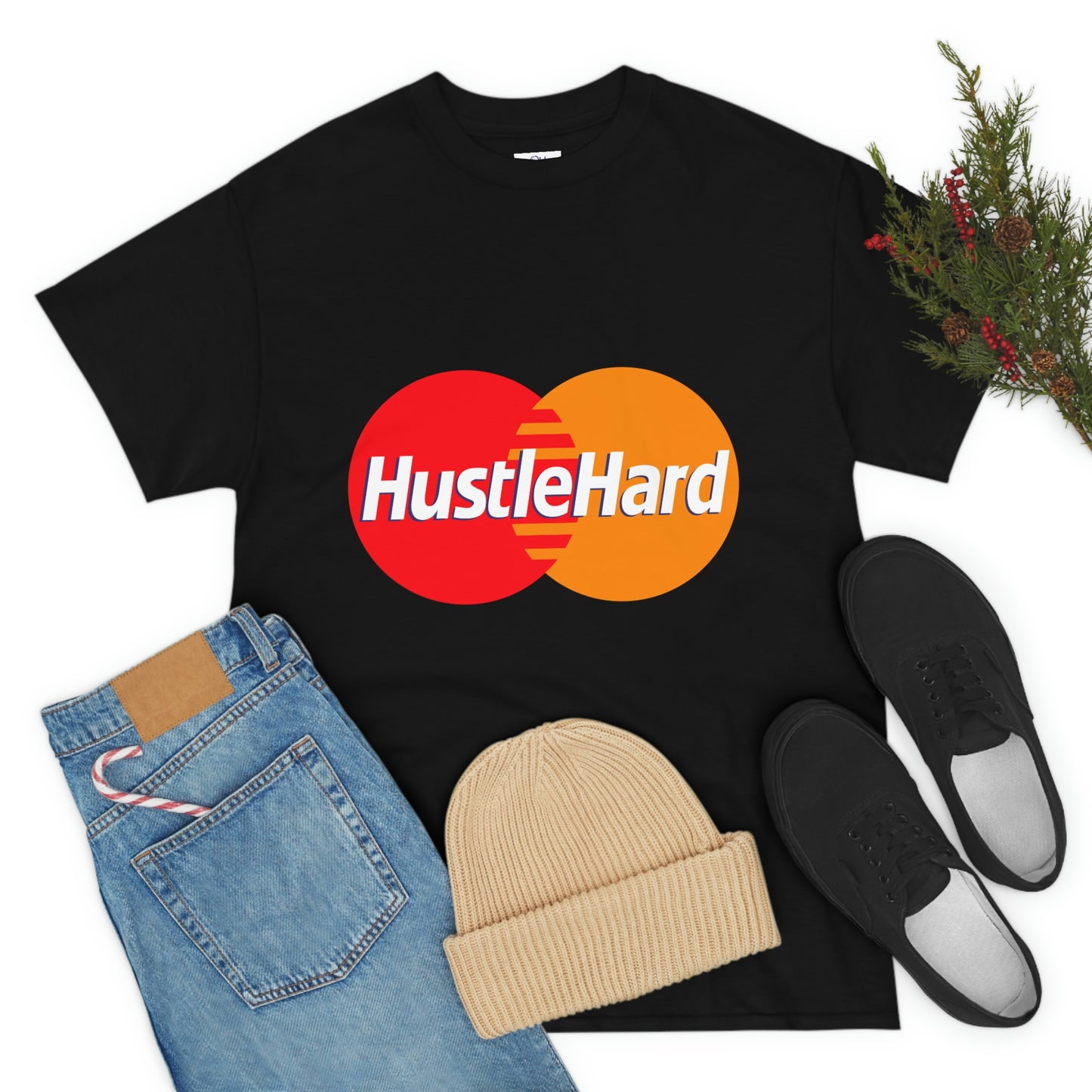 Hustle Hard -Unisex Heavy Cotton Tee