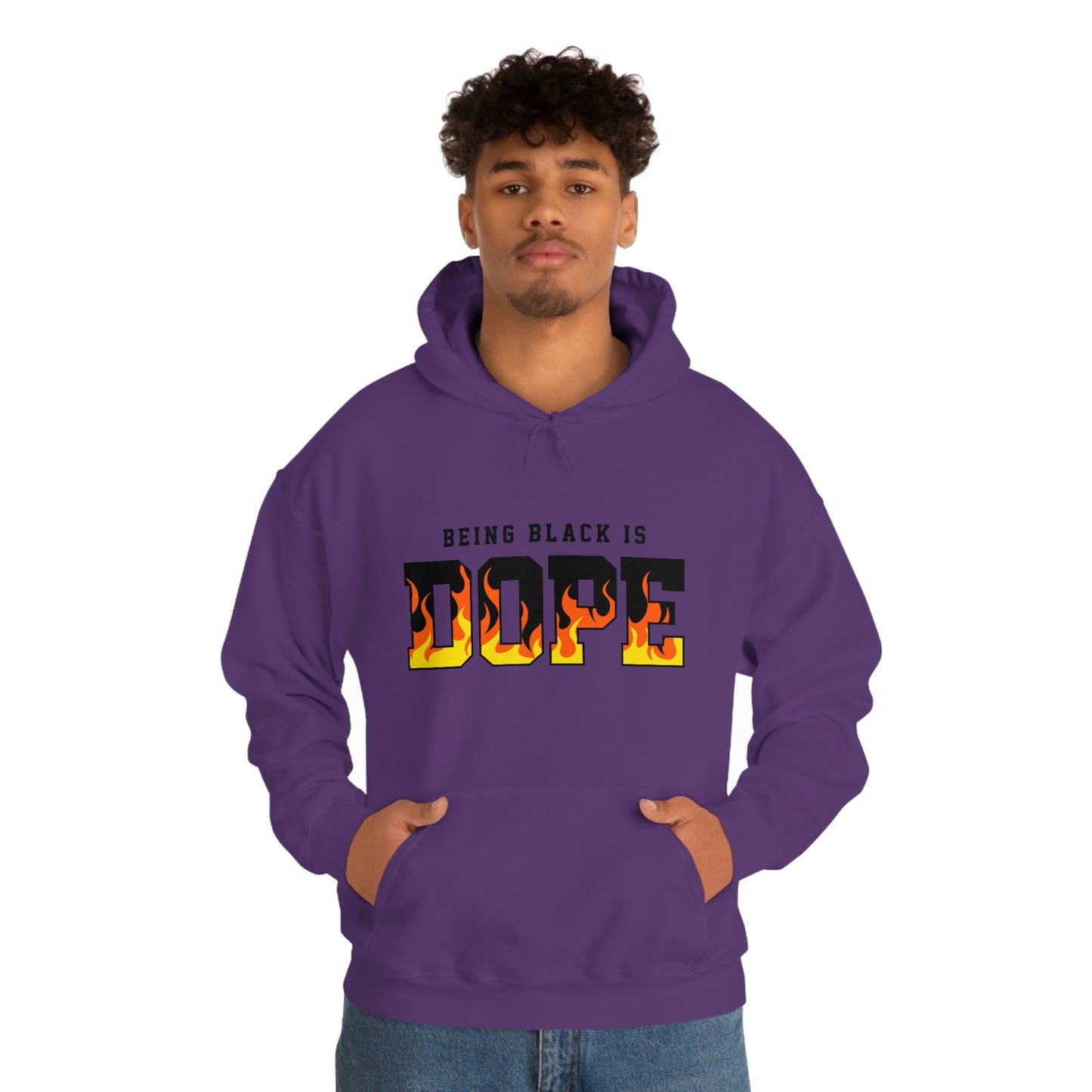 Being Black is Dope- Unisex Heavy Blend Hooded Sweatshirt