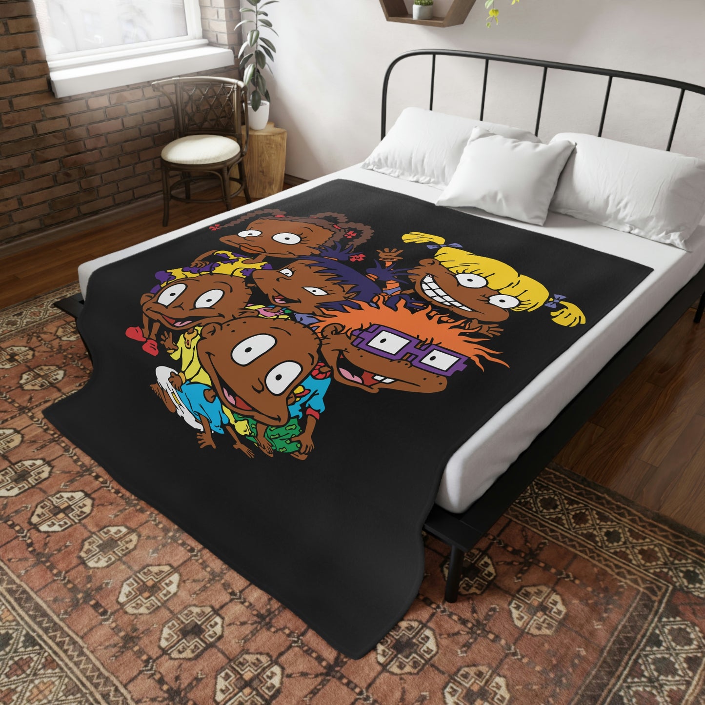 Afro Ruggrats- Plush Fleece Blanket