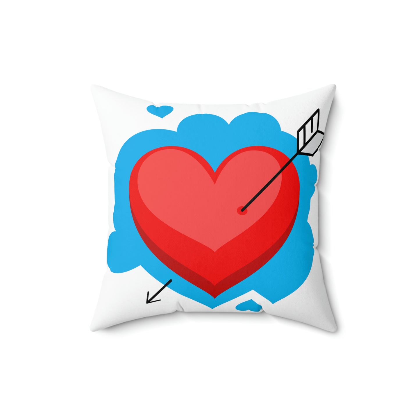 Valentine Heart - Spun Polyester Square Pillow