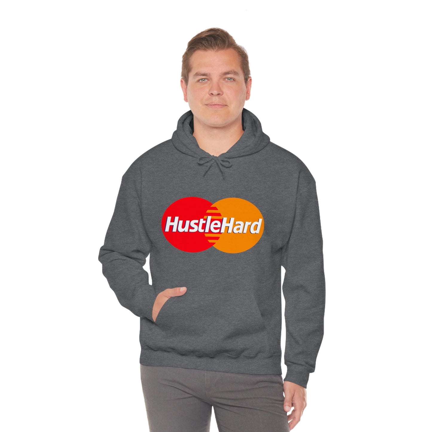 Hustle Hard- Unisex Heavy Blend Hooded Sweatshirt