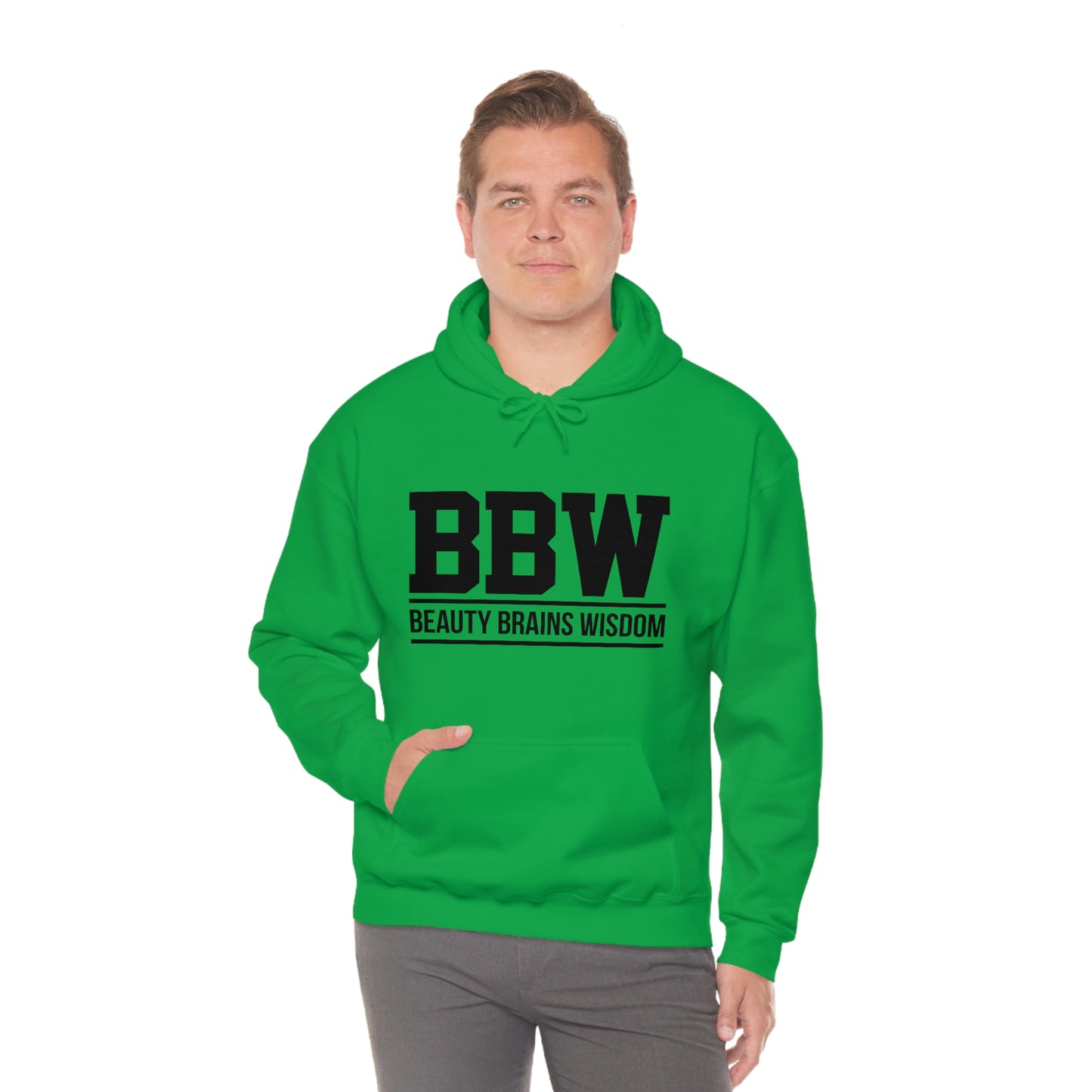 BBW- Brains Beauty Wisdom-Ladies -Heavy Blend Hooded Sweatshirt