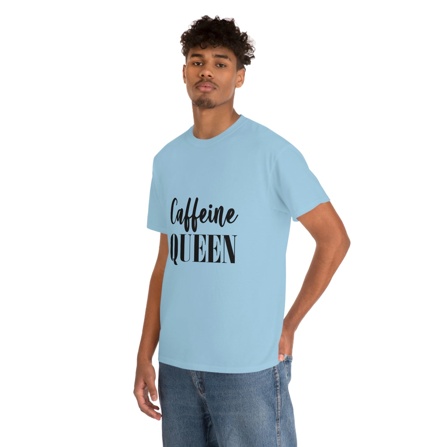 Caffeine Queen, Unisex Heavy Cotton Tee