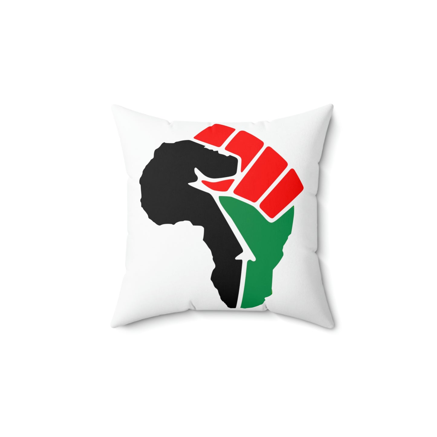 African Fist-Spun Polyester Square Pillow