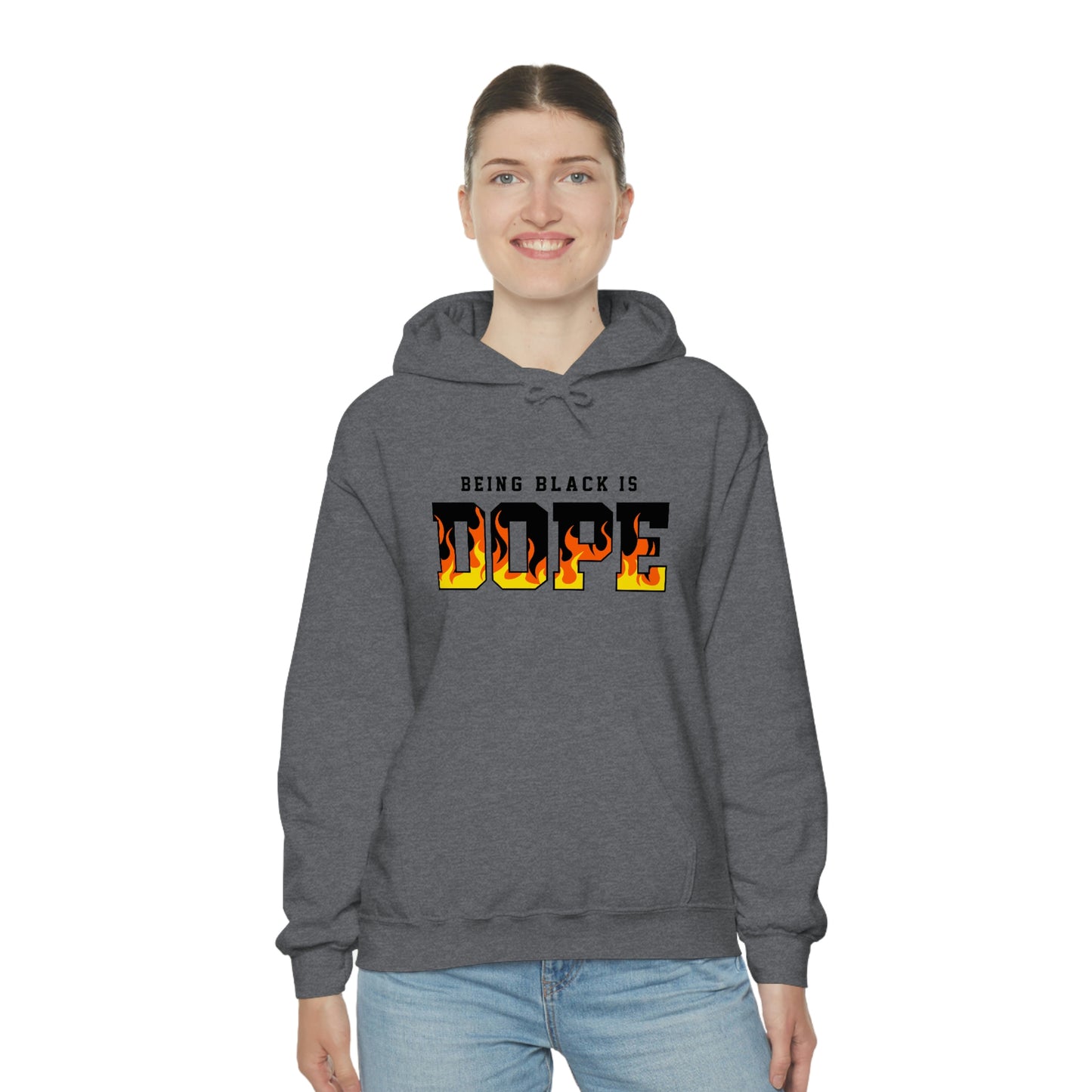 Being Black is Dope- Unisex Heavy Blend Hooded Sweatshirt