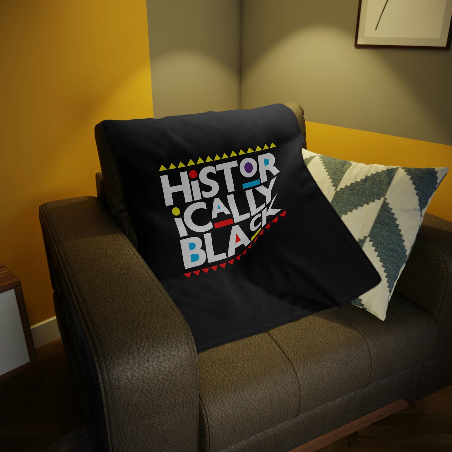 Historically Black-Plush Fleece Blanket