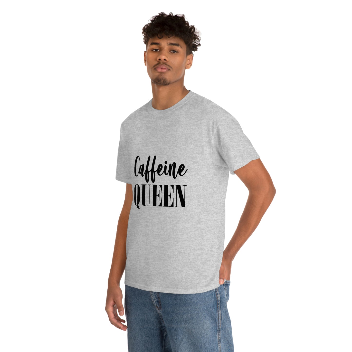 Caffeine Queen, Unisex Heavy Cotton Tee