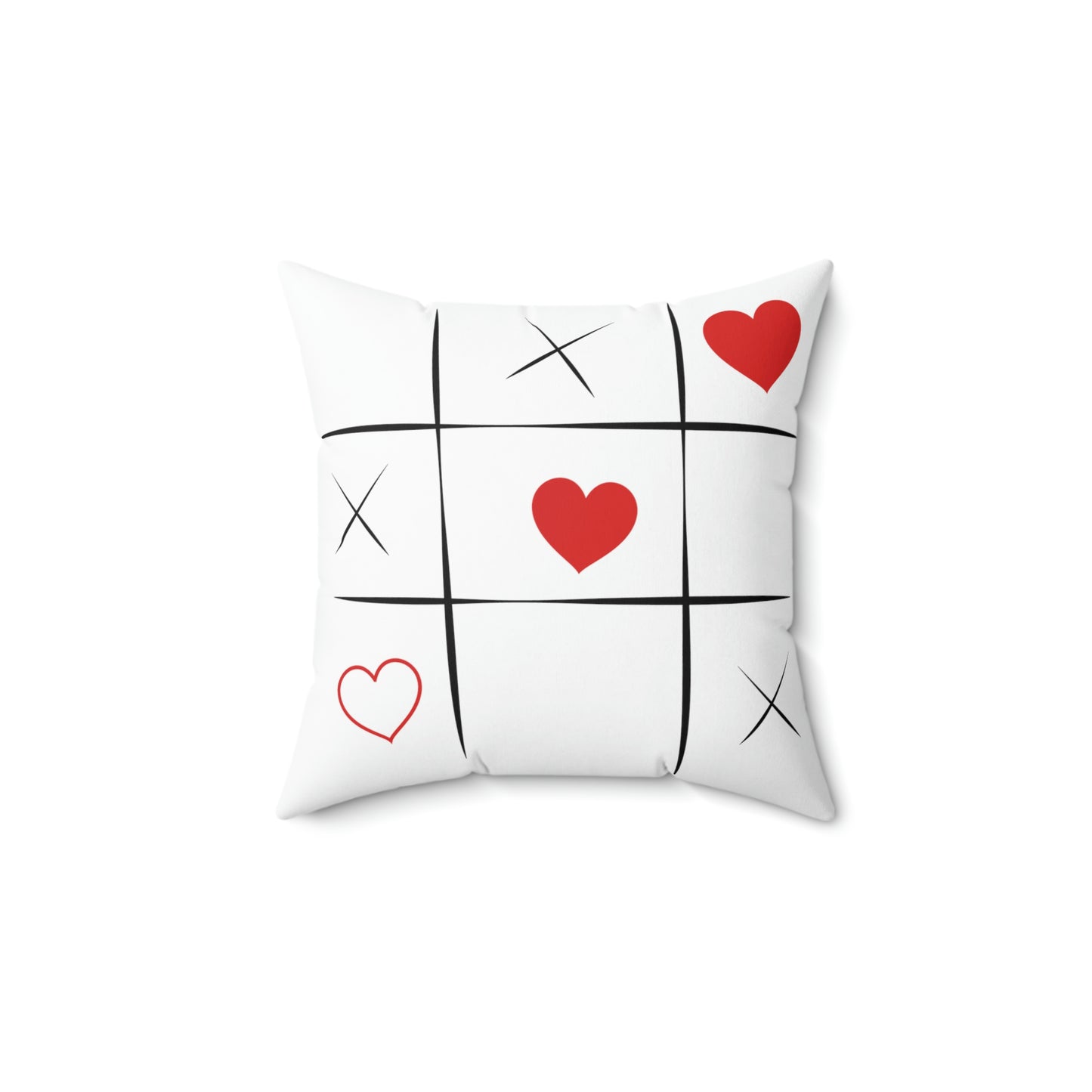 Tic Tac Toe -Spun Polyester Square Pillow