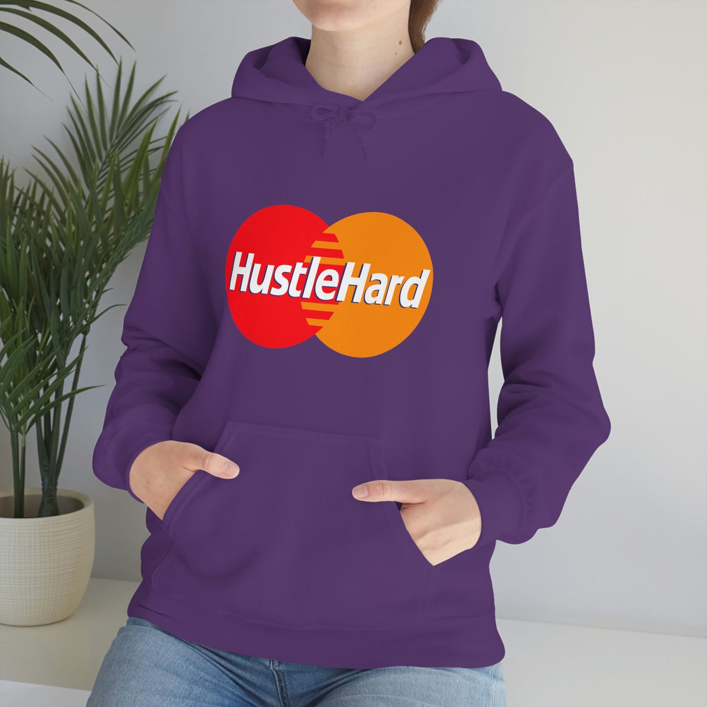 Hustle Hard- Unisex Heavy Blend Hooded Sweatshirt