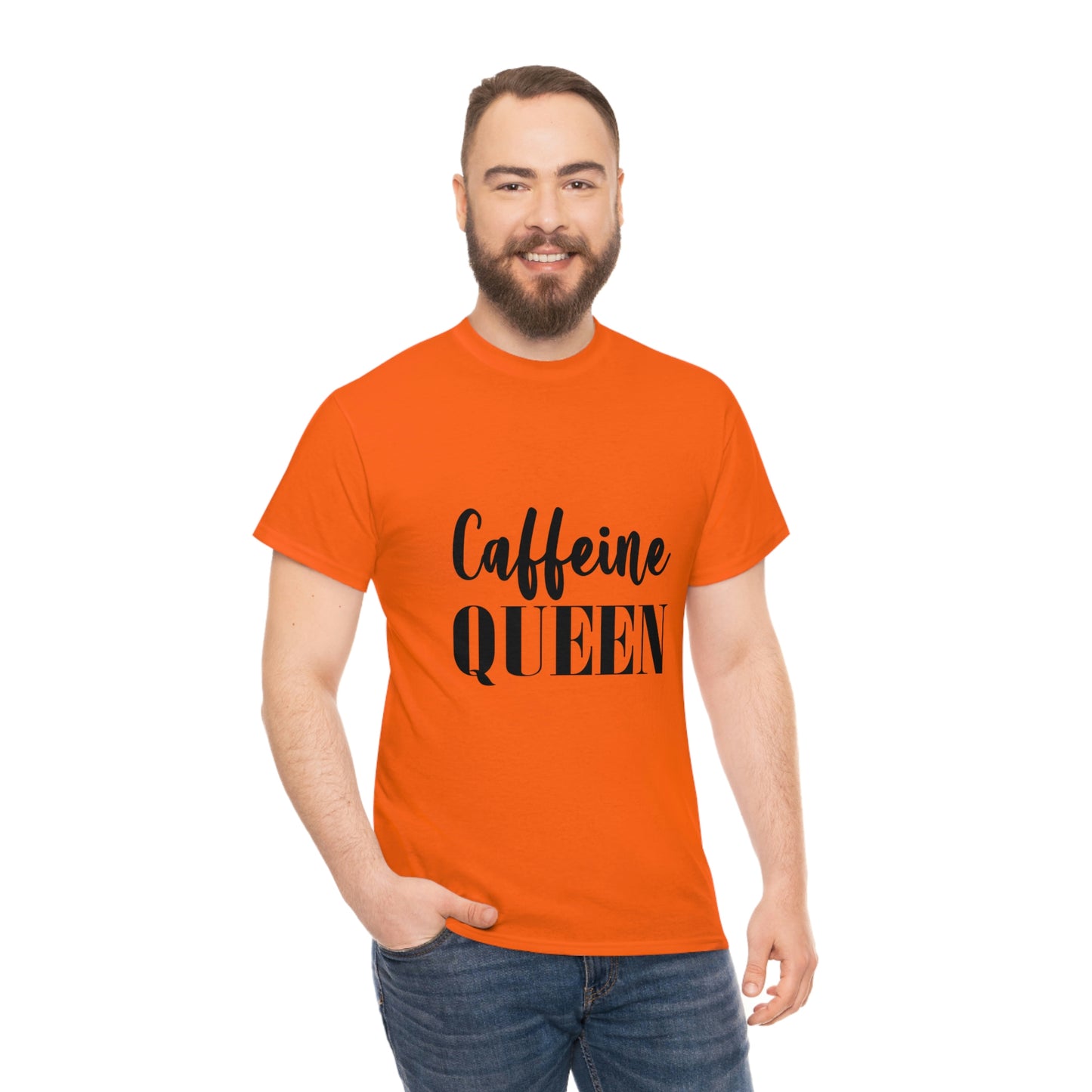 Caffeine Queen, Unisex Heavy Cotton Tee