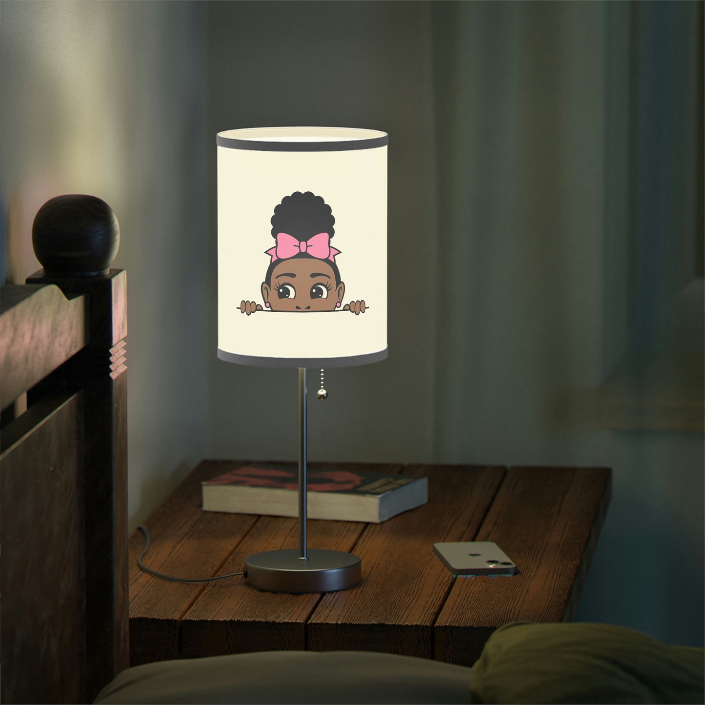 Girl Peek-A-Boo -Lamp on a Stand, US|CA plug