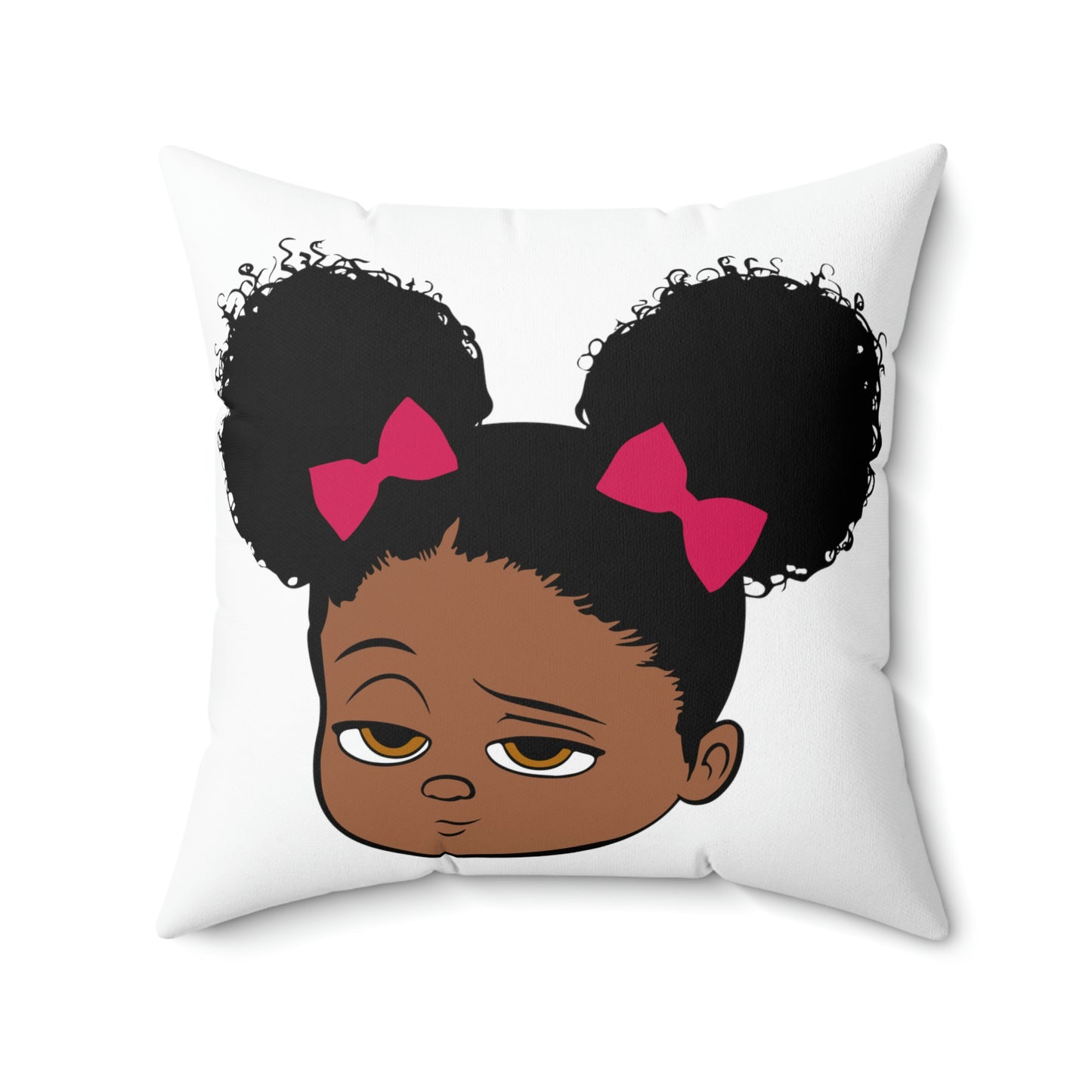 Girl Boss Baby -Spun Polyester Square Pillow