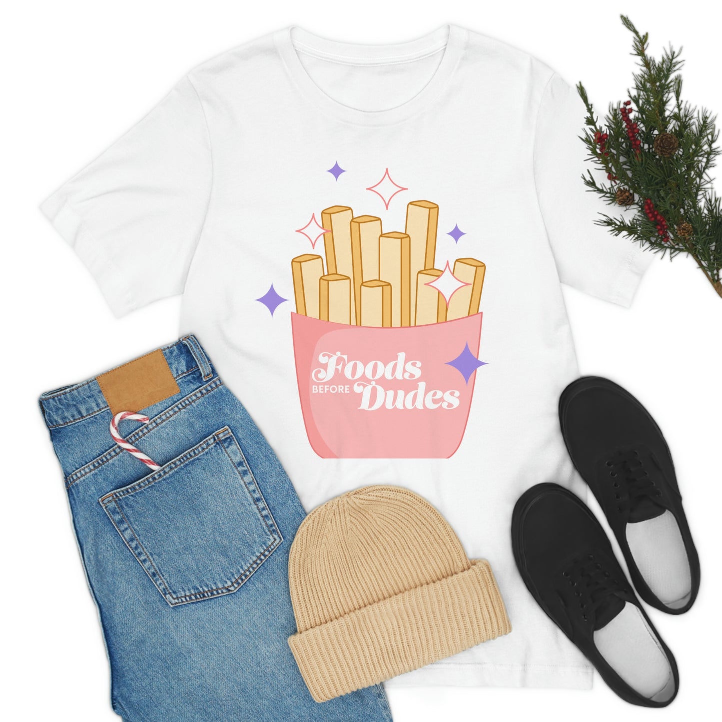 Fries Before Guys - Unisex Jersey Short Sleeve Tee