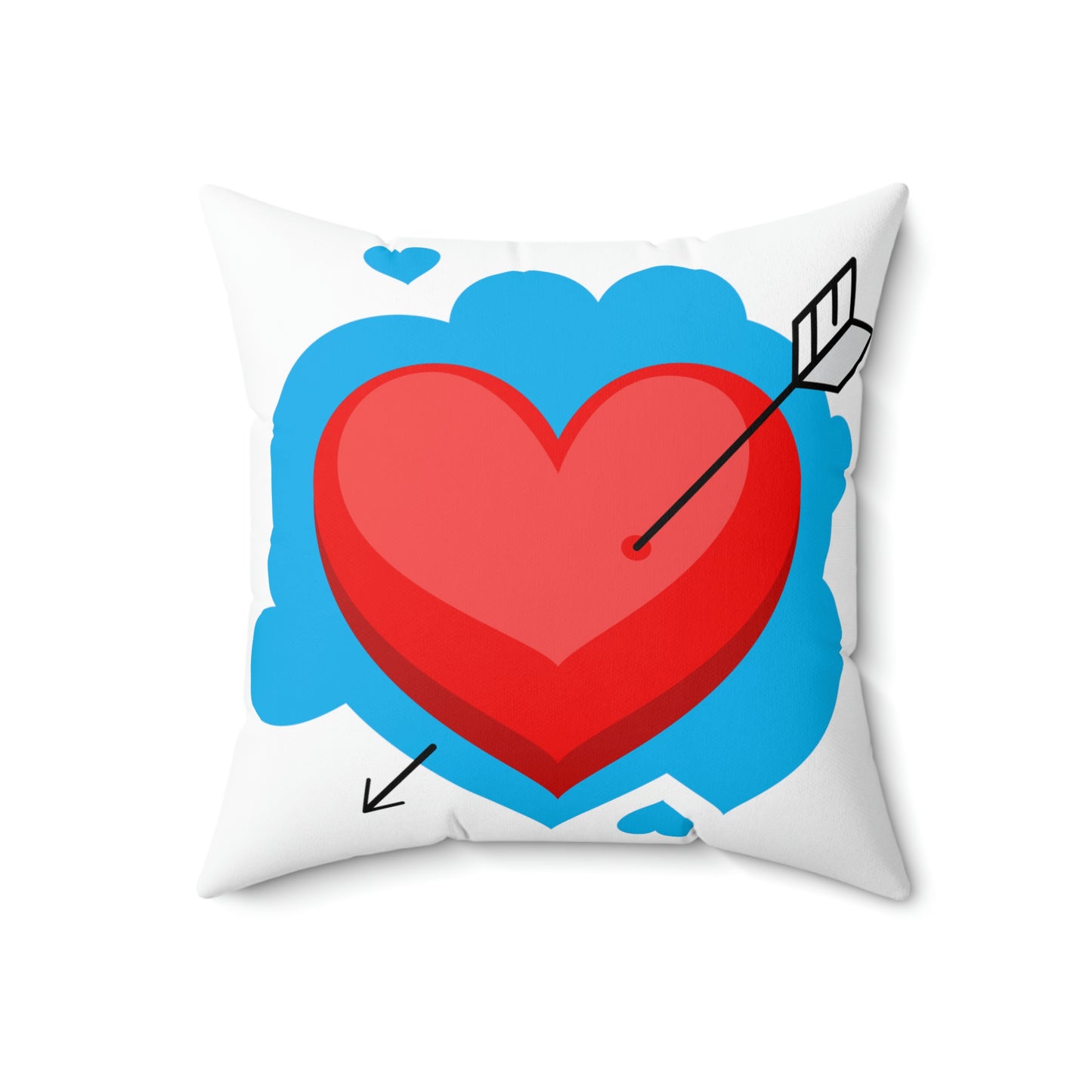 Valentine Heart - Spun Polyester Square Pillow