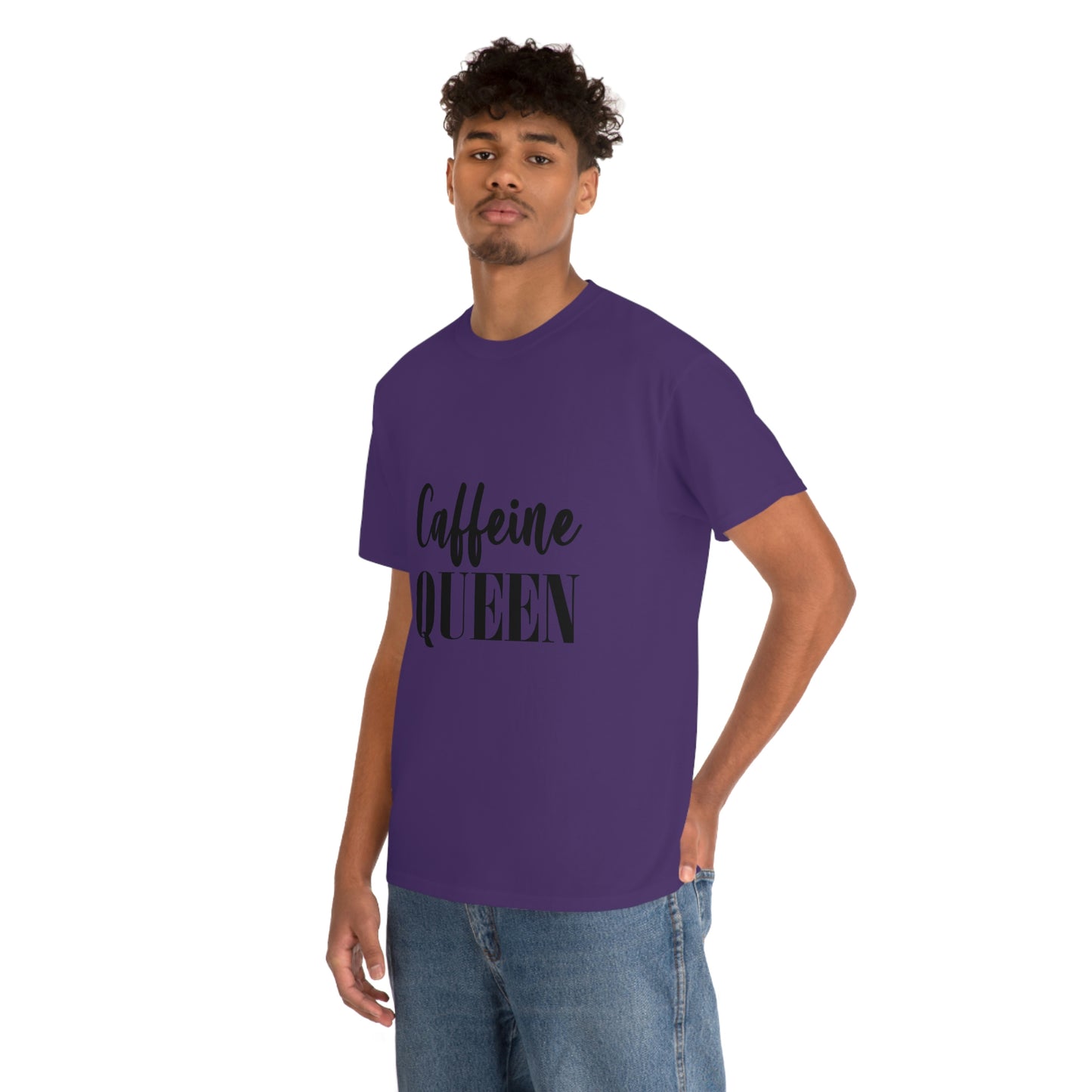 Caffeine Queen, Unisex Heavy Cotton Tee