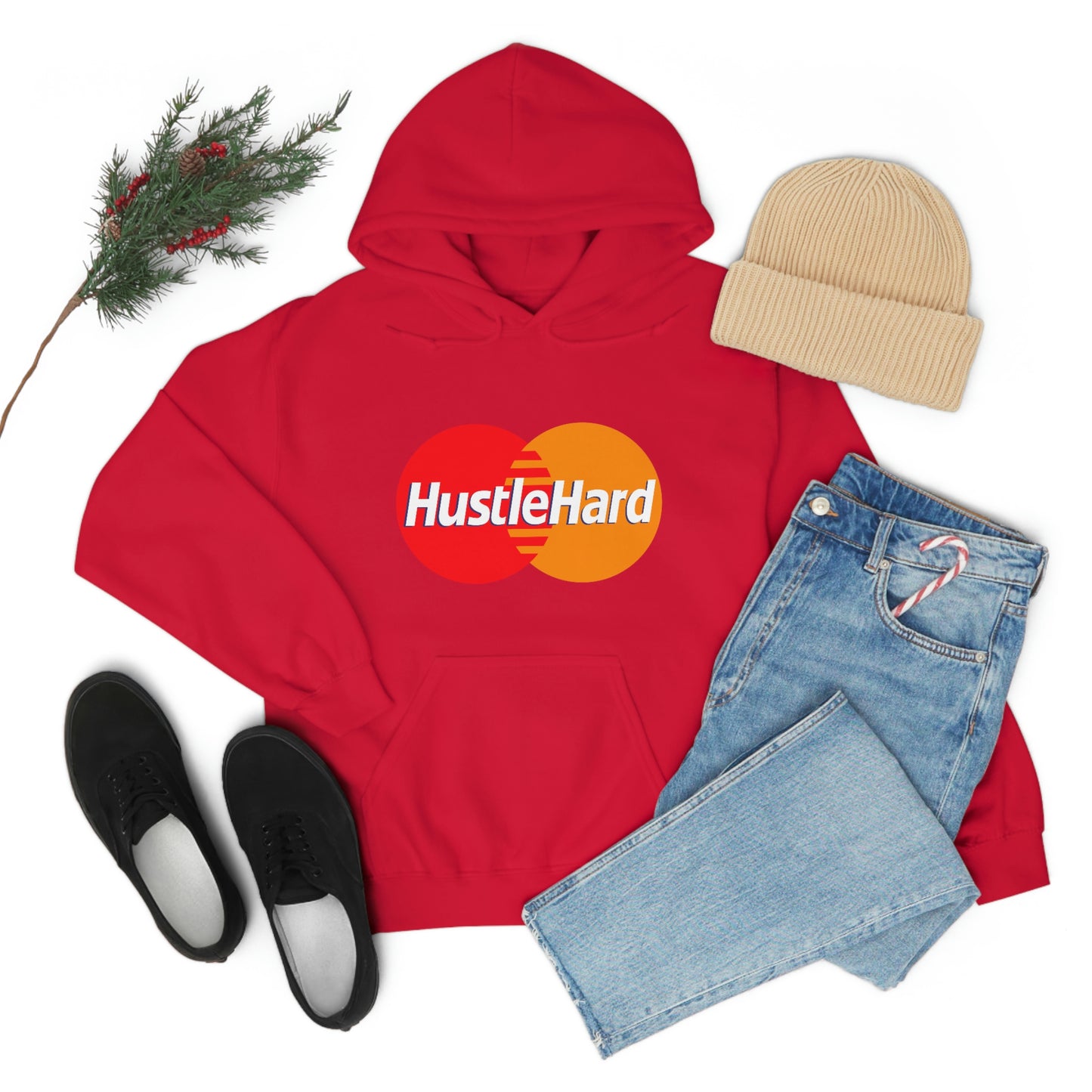 Hustle Hard- Unisex Heavy Blend Hooded Sweatshirt