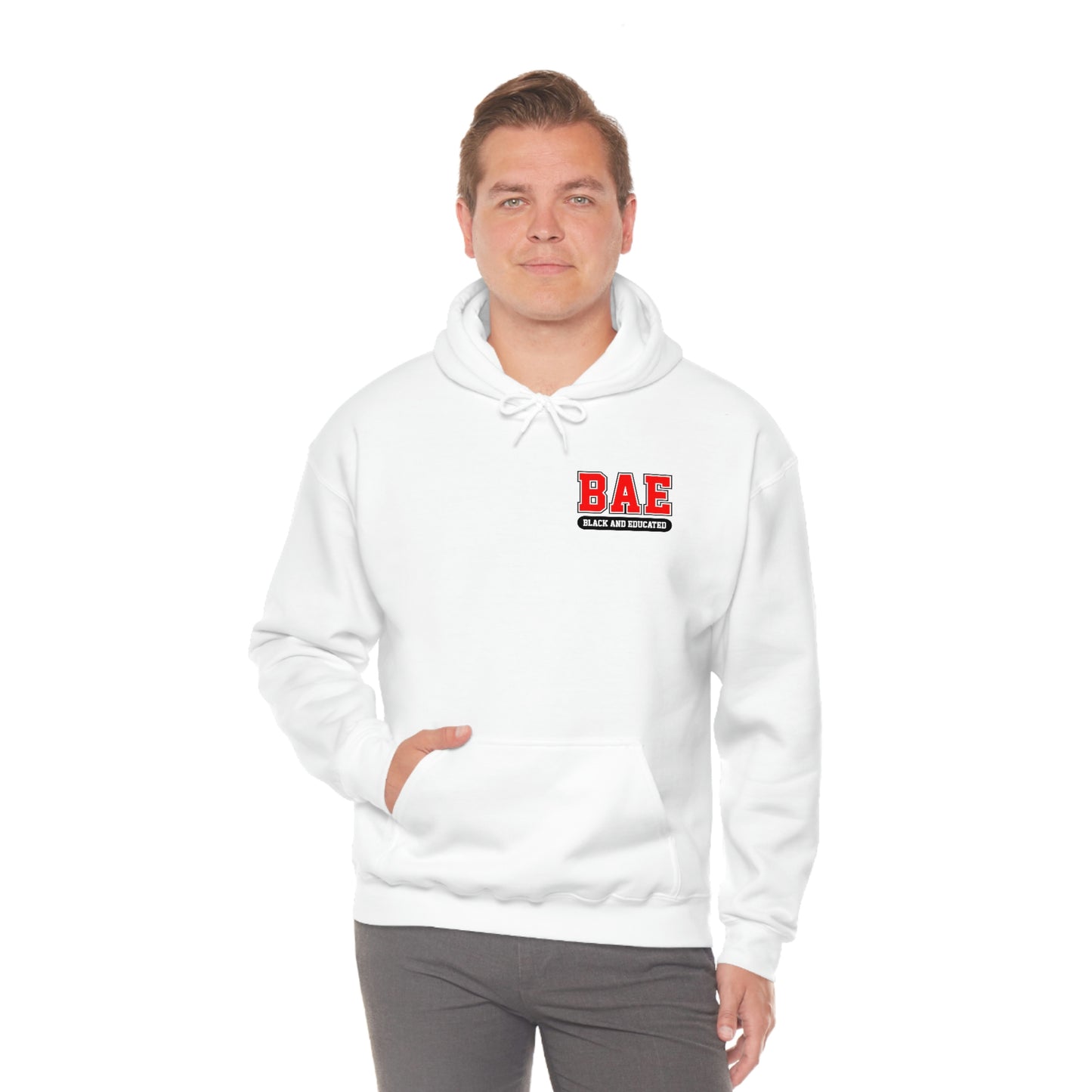 Black and Educated-Unisex Heavy Blend Hooded Sweatshirt