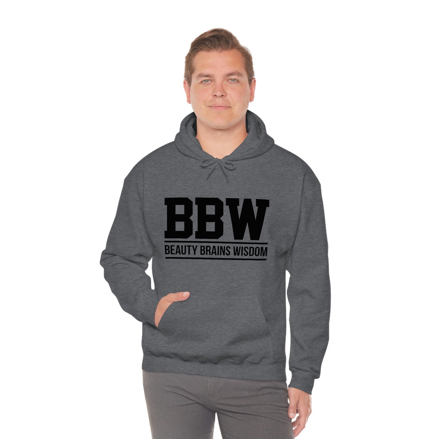 BBW- Brains Beauty Wisdom-Ladies -Heavy Blend Hooded Sweatshirt