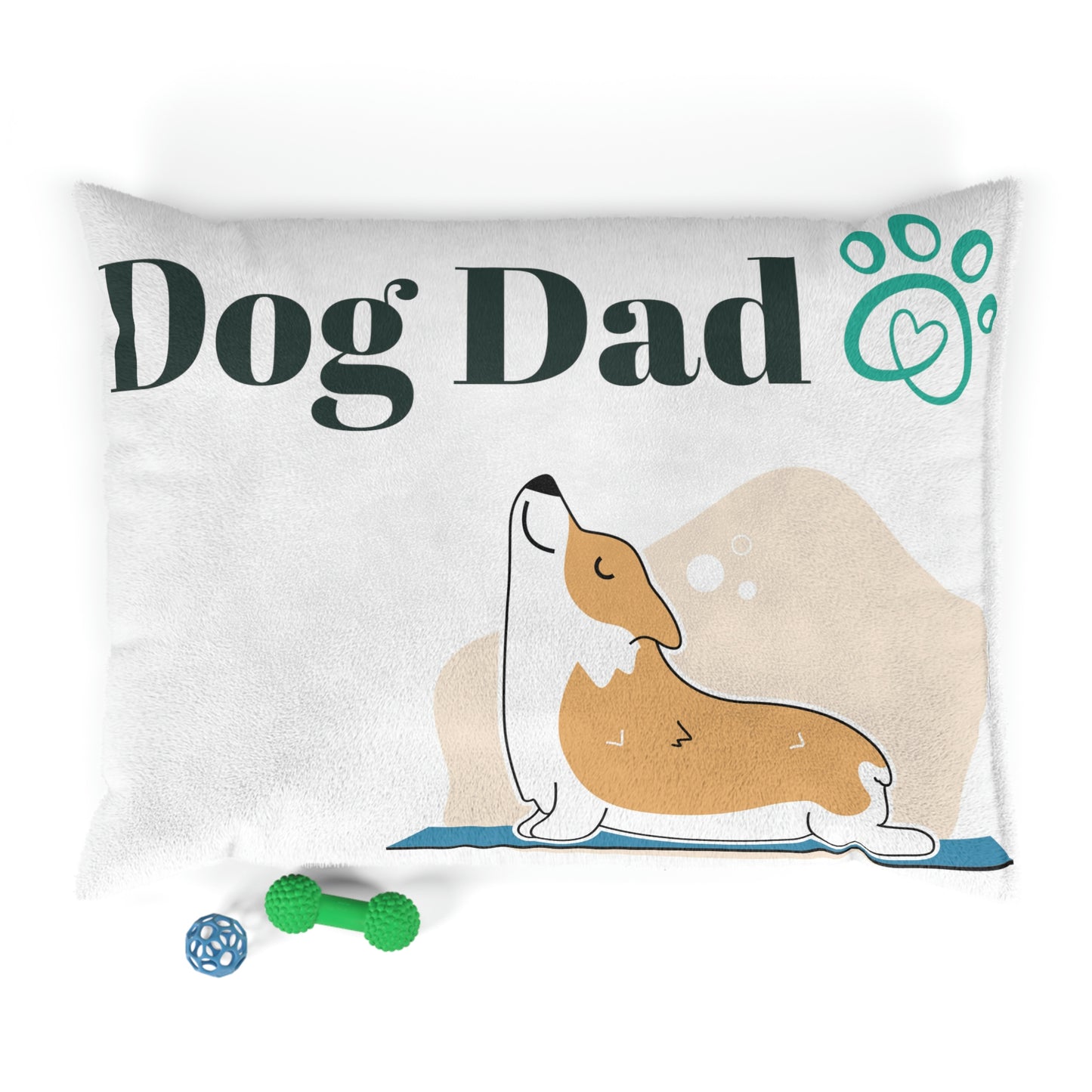 Dog Dad Yoga-Pet Bed