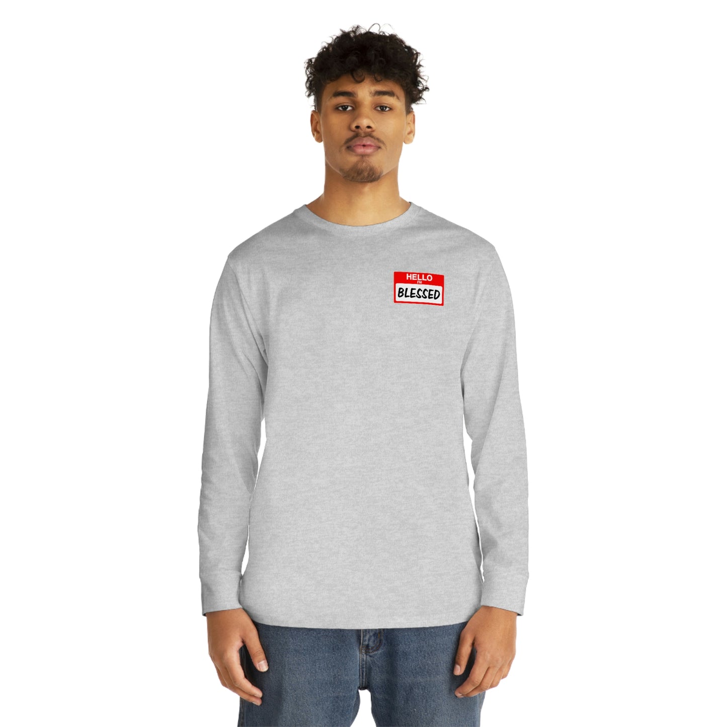 Hello I'm Blessed-Long Sleeve Crewneck Tee